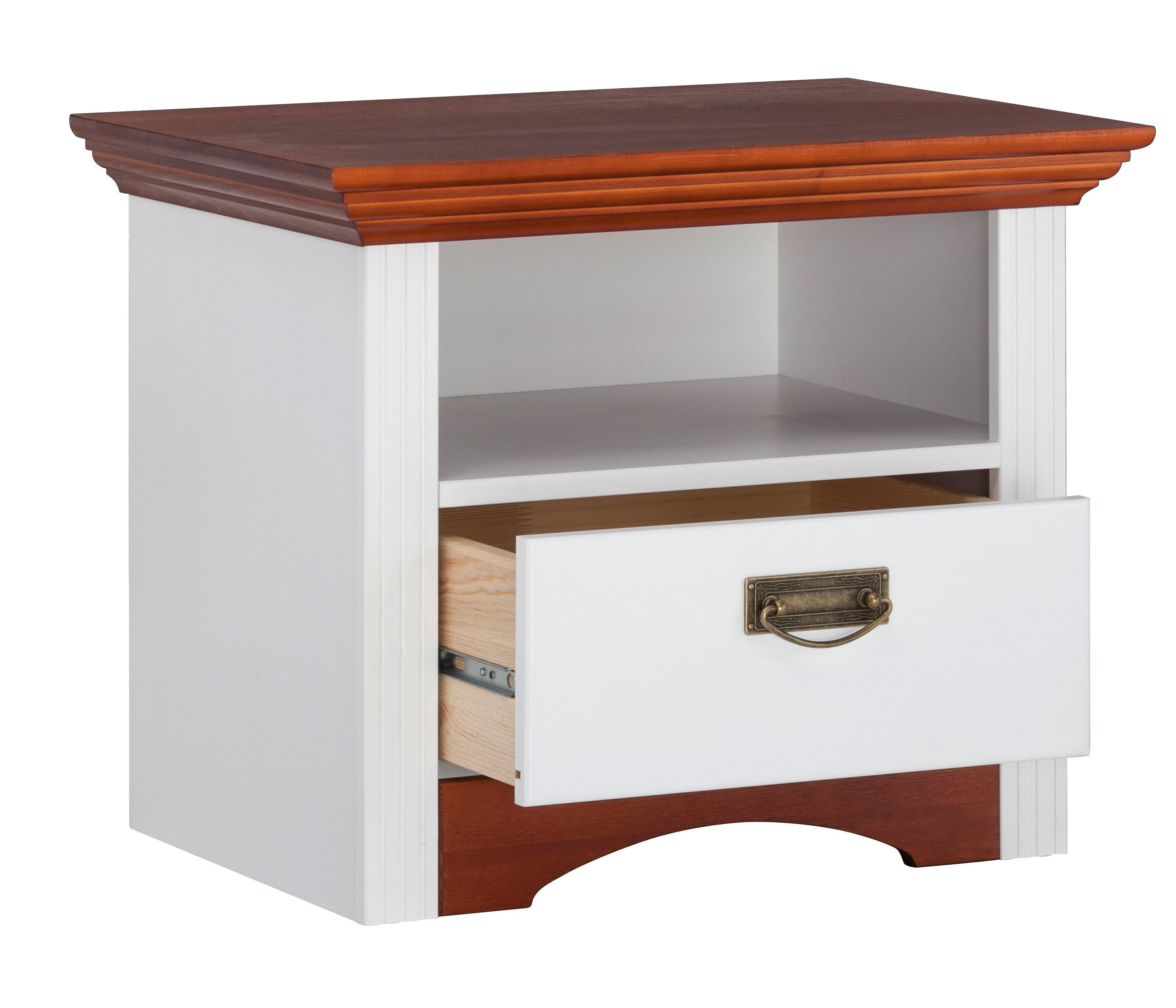OTTO home Nachtkonsole Konrad, Nachtkommode, Nako, im Landhausstil, rustikal, aus massiver, FSC®-zertifizierter Kiefer – Bild 4 von 5