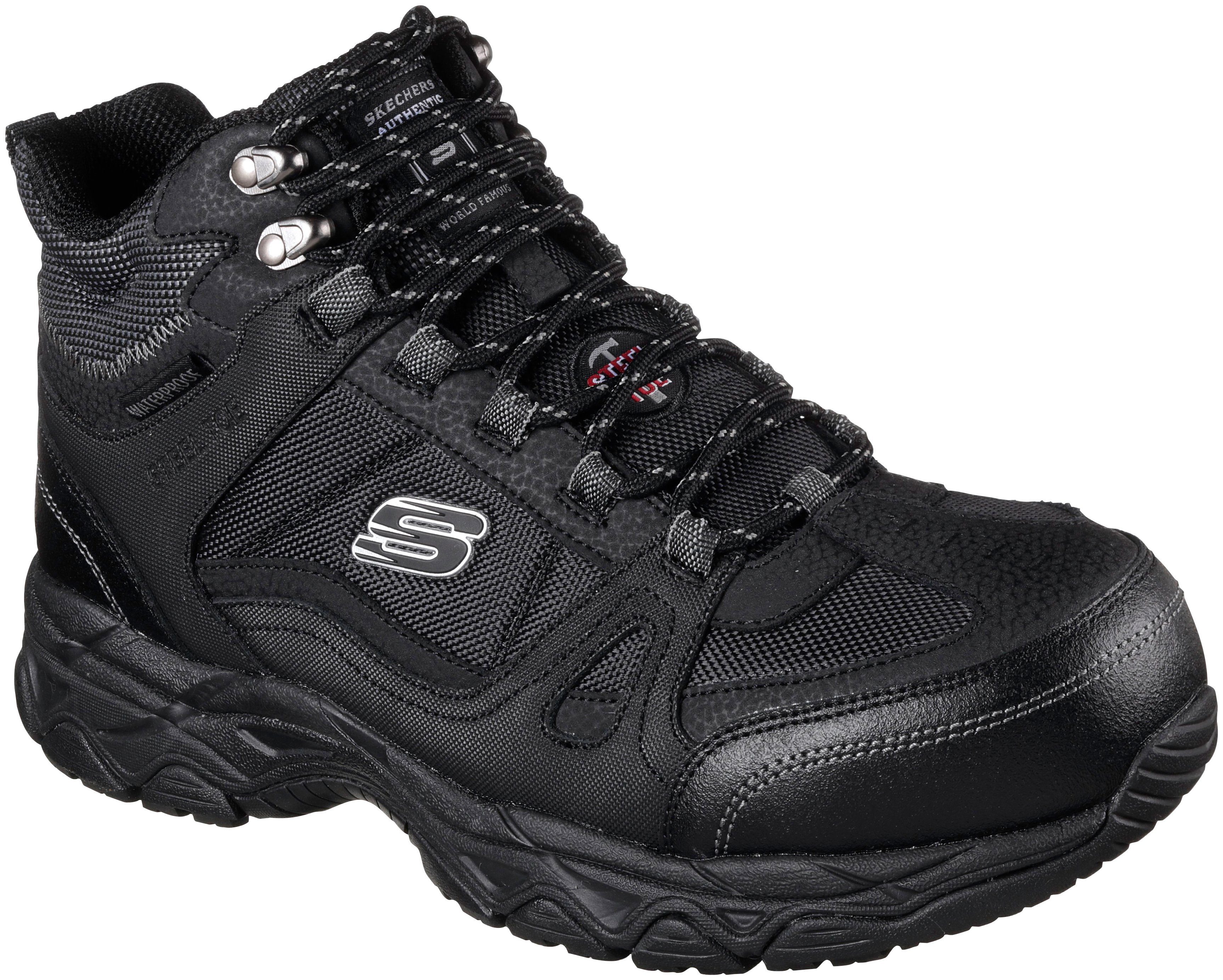 Skechers LEDOM Sicherheitsstiefel SB WR FO SRC, wasserfest und mit Air  cooled Memory Foam Einlegesohle