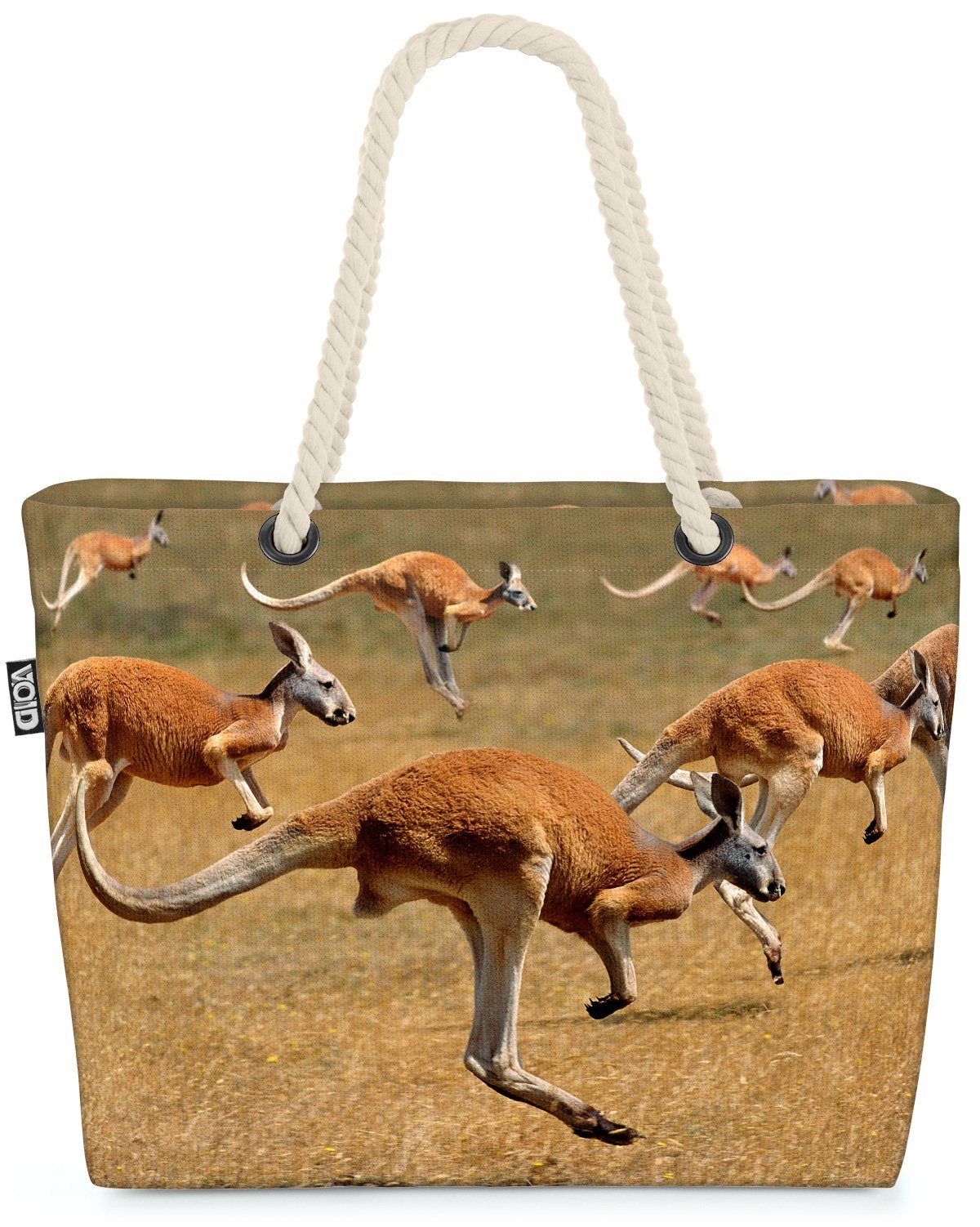 Zoo W Under Tiere Wildtier Strandtasche Australien (1-tlg), Park Steppe Down VOID Känguru Steppe
