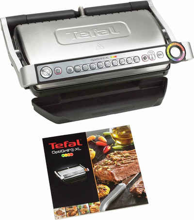 Tefal Kontaktgrill GC722D OptiGrill+ XL, 2180 W, XL-Grillfläche, automatische Anzeige des Garzustands