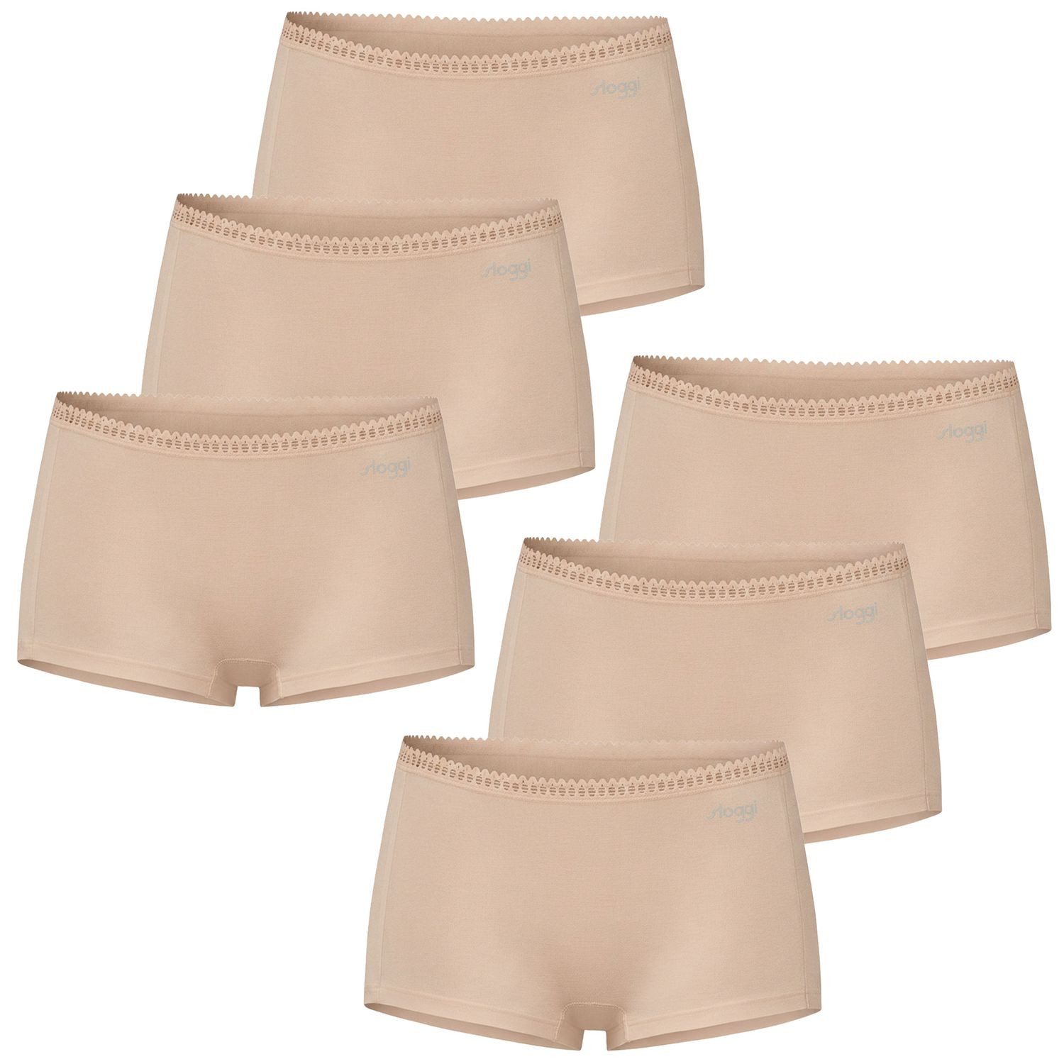 6 x beige