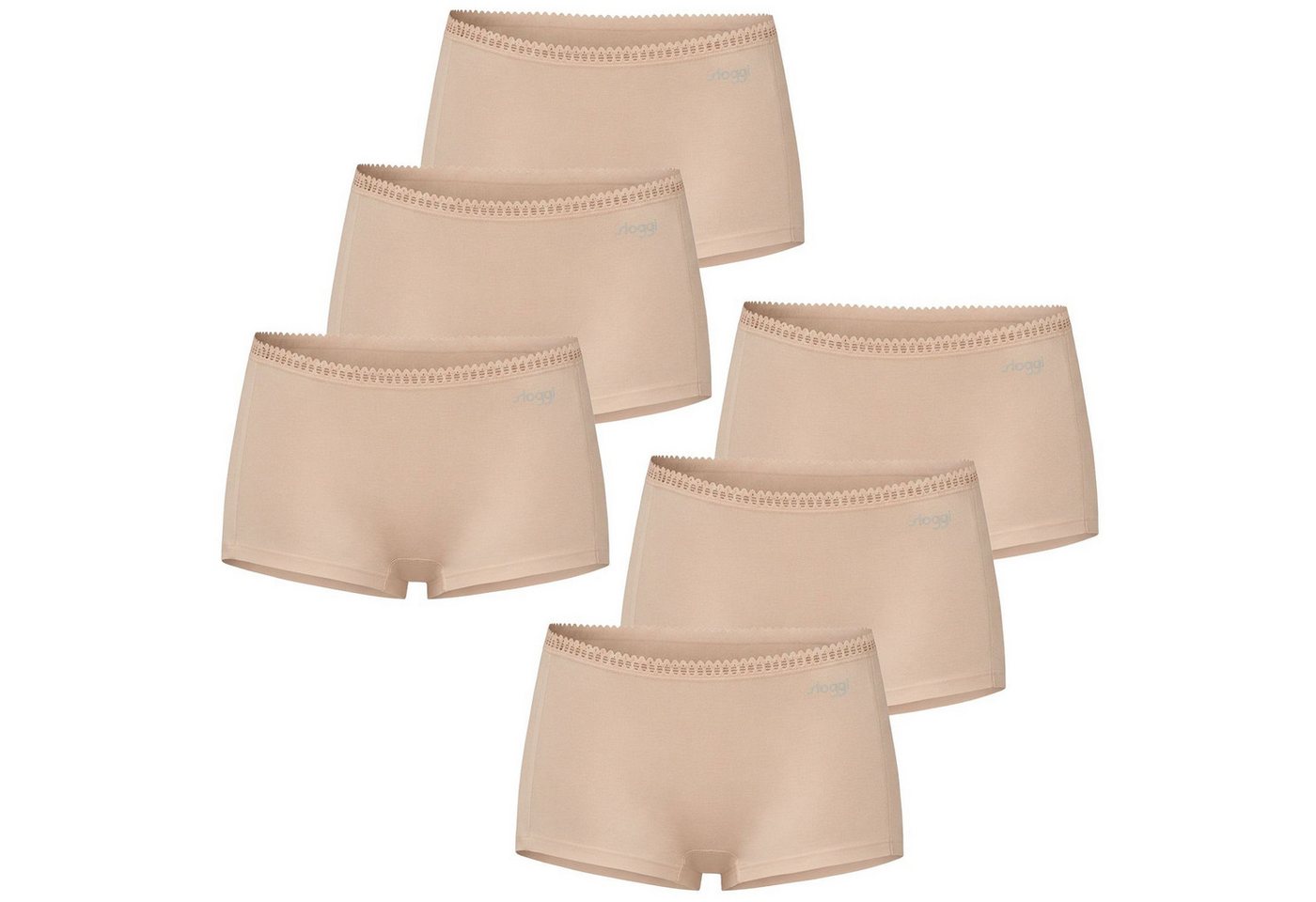 sloggi Slip Go Crush mit Spitzendetails im 6er SPARPACK