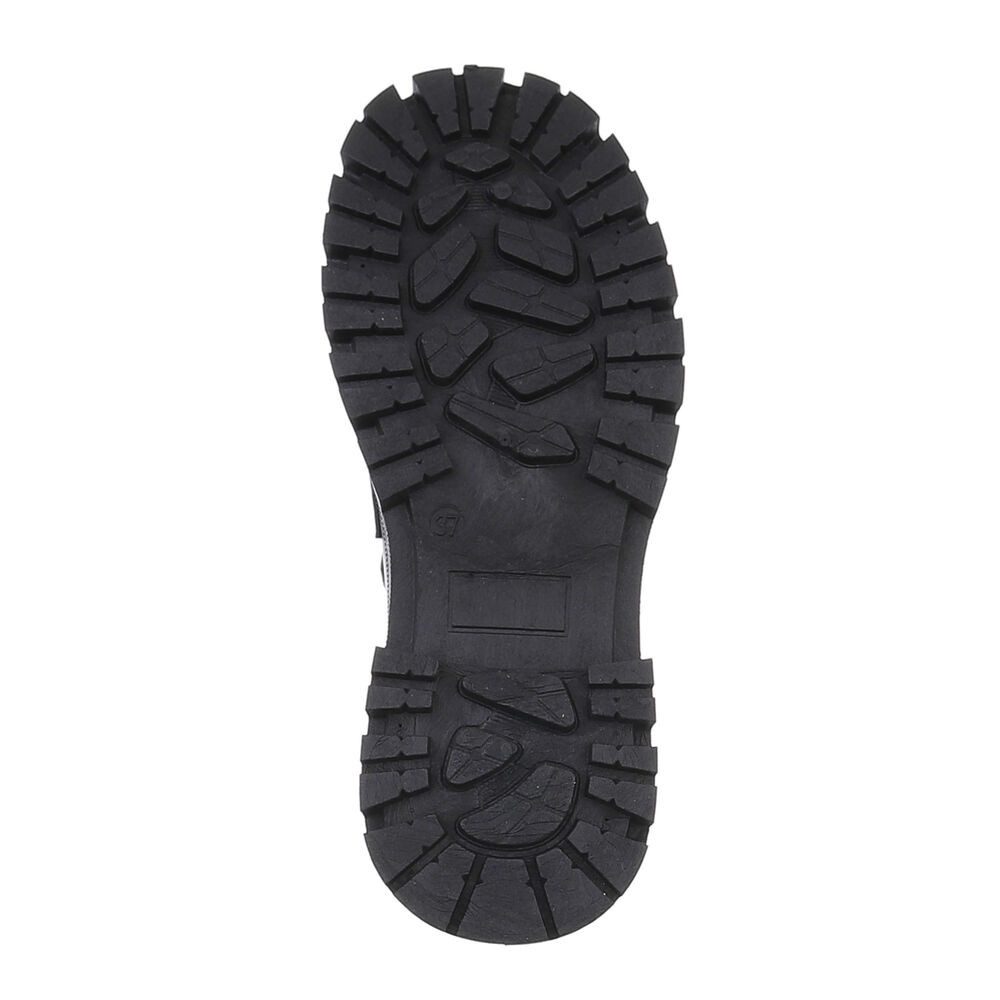 Ital-Design Damen Mokassins Freizeit Slipper (87214338) Blockabsatz Mokassins in Schwarz