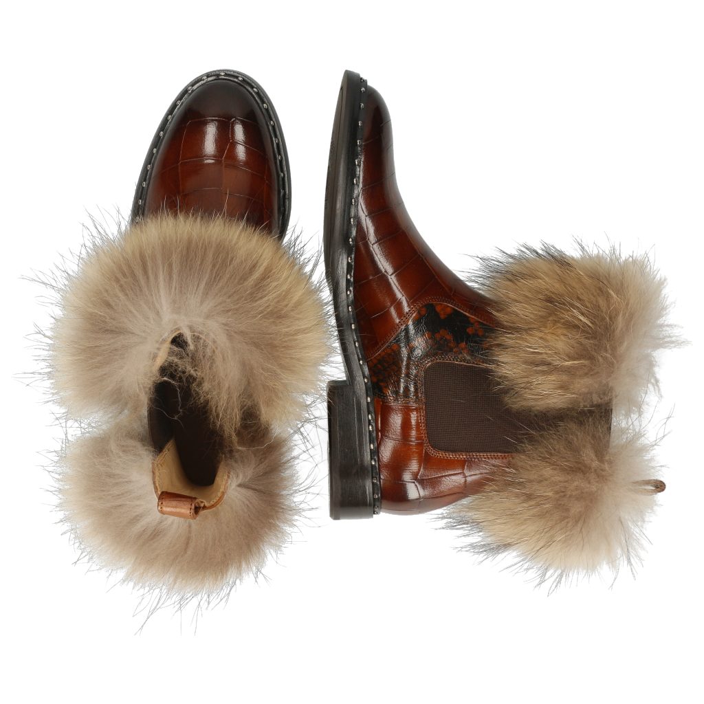 Hamilton Stiefelette Sally Turtle 114 Melvin Mid Python Brown Brown Fur &