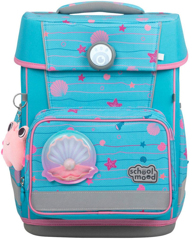SCHOOL-MOOD® Schulranzen Champion Pro (Set, 7-tlg), mit LED-Patchy