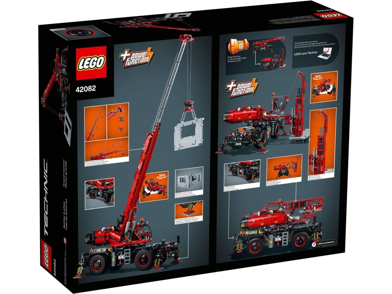 St) Konstruktionsspielsteine 4057 - Technic (Set, LEGO® Kranwagen, LEGO Geländegängiger