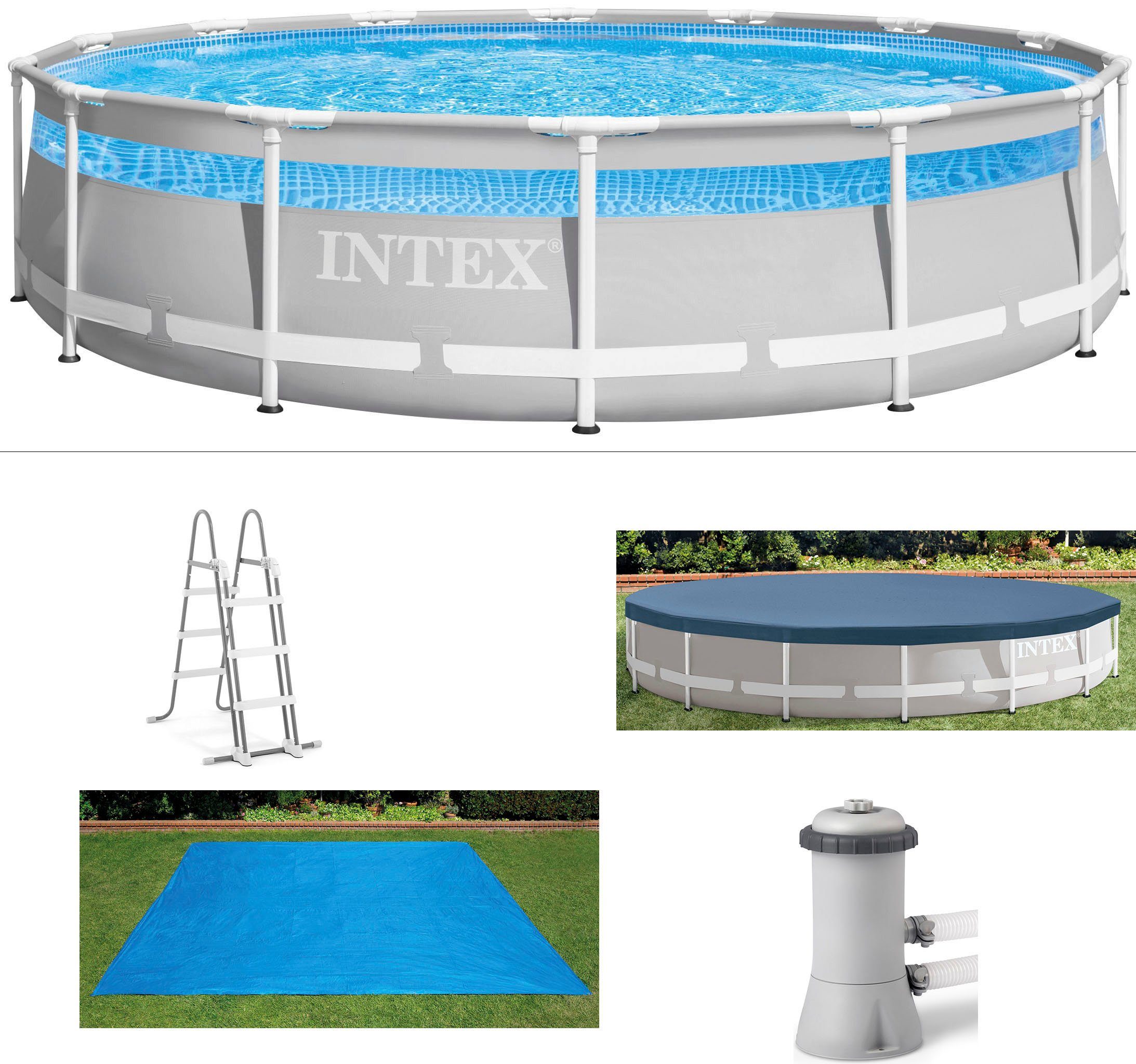 Intex 14 X 42 Clearview Prism Frame Above