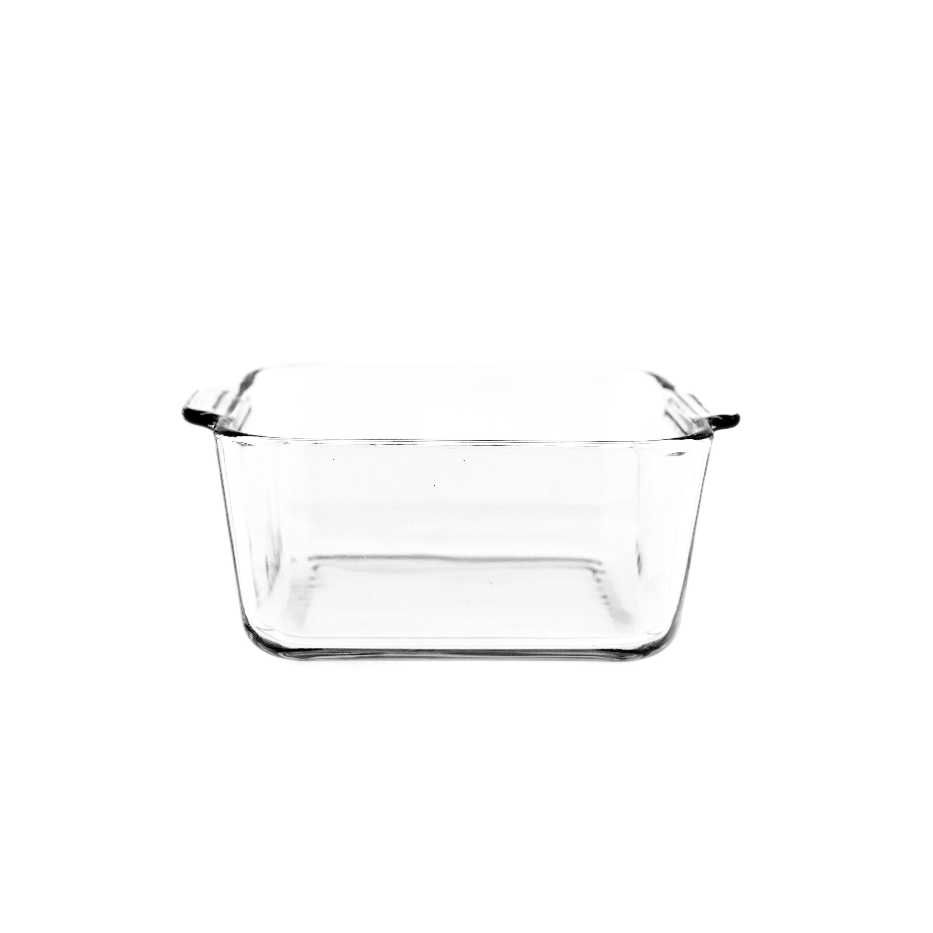 Pasabahce Auflaufform 590013 Borcam für Airfryer, Borosilikatglas, (1-St), Quadratische Kasserolle mit Deckel, 1 L, für den Airfryer