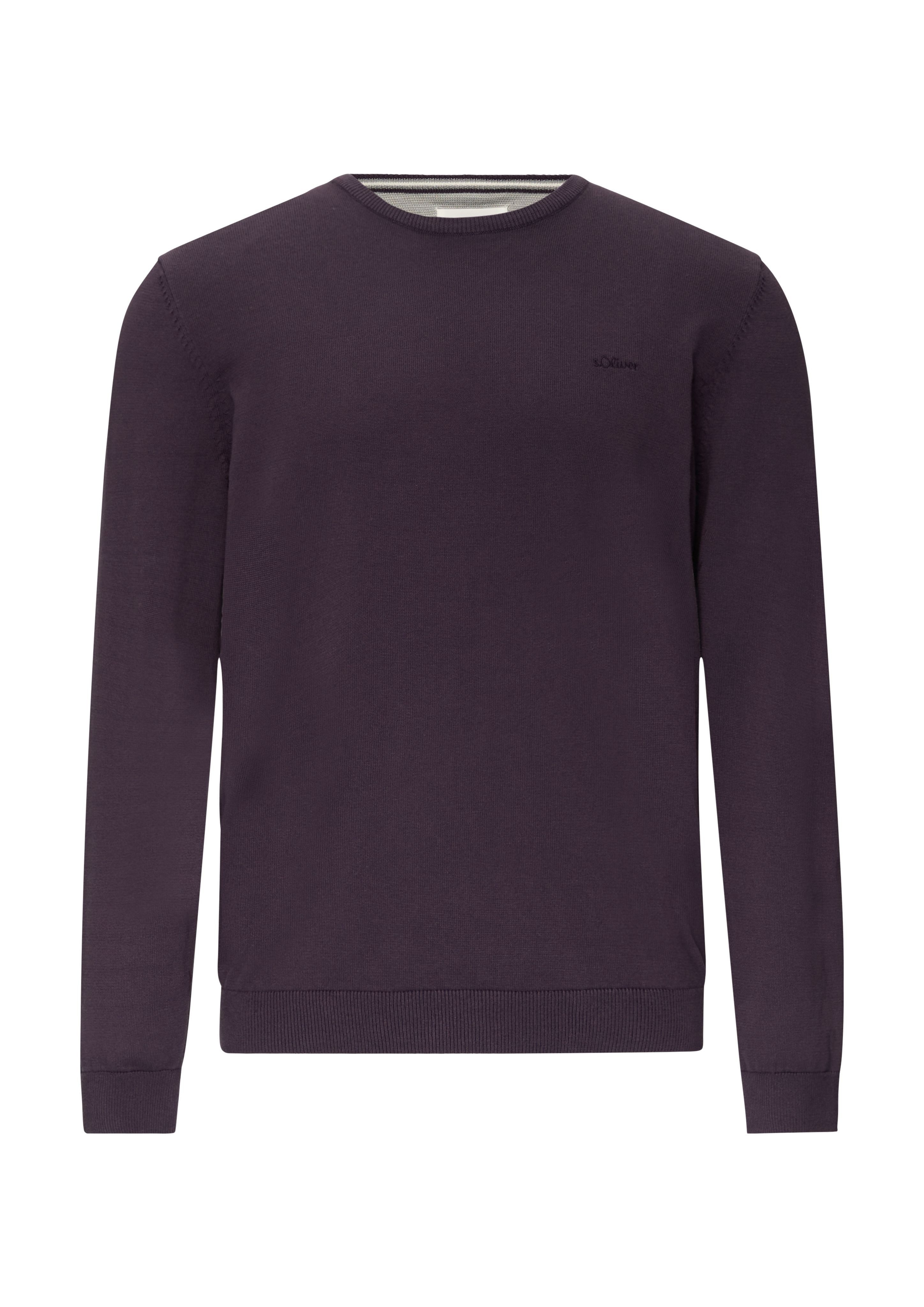 s.Oliver Strickpullover mit Logostickerei günstig online kaufen