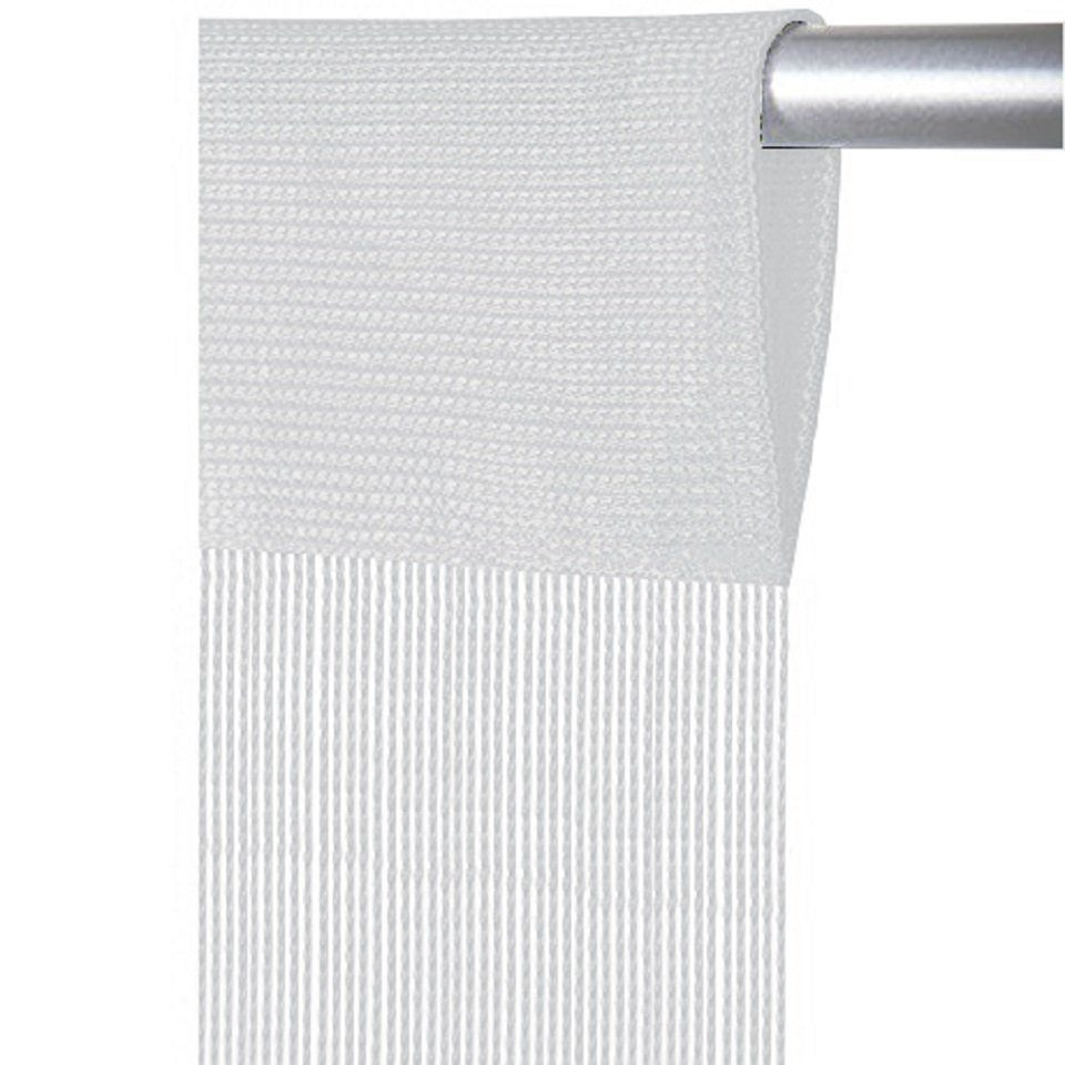 Arsvita Fadenvorhang Fadenvorhang mit Tunneldurchzug, Breite 90/140cm Höhe 250cm