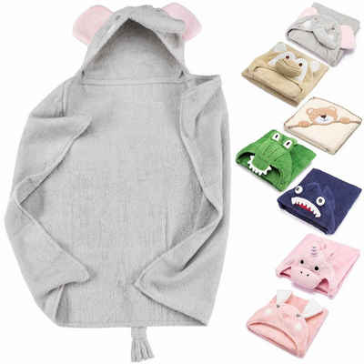 all Kids United Kapuzenhandtuch Babyhandtuch mit Kapuze, Baby Baumwoll Badetuch Bade-poncho