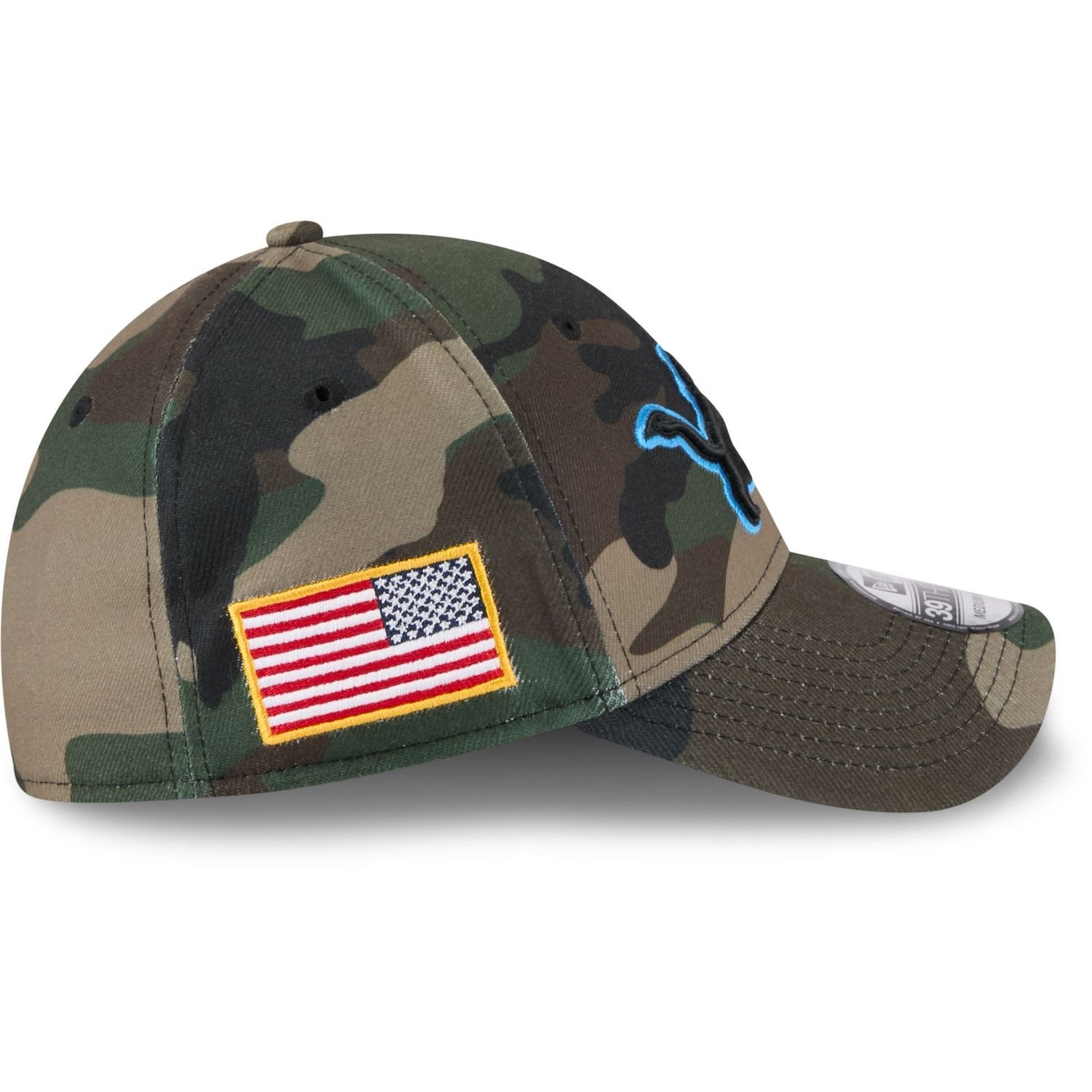 New Era Flex Cap 39Thirty Salute to Service Detroit Lions