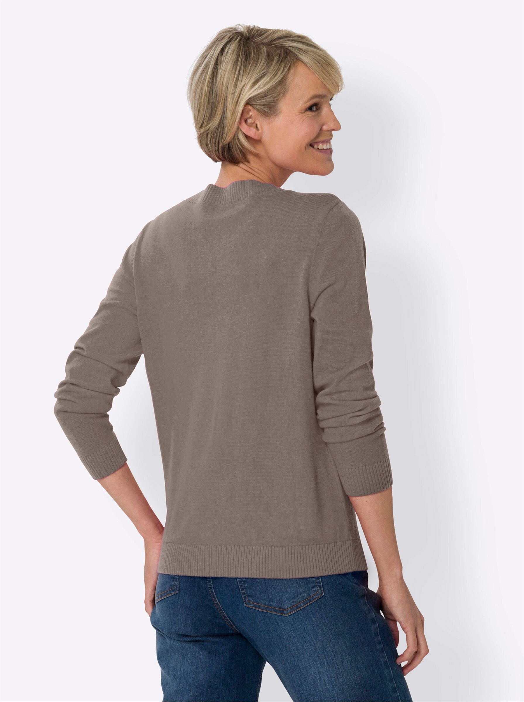 Sieh an! Strickpullover Langarm-Pullover günstig online kaufen