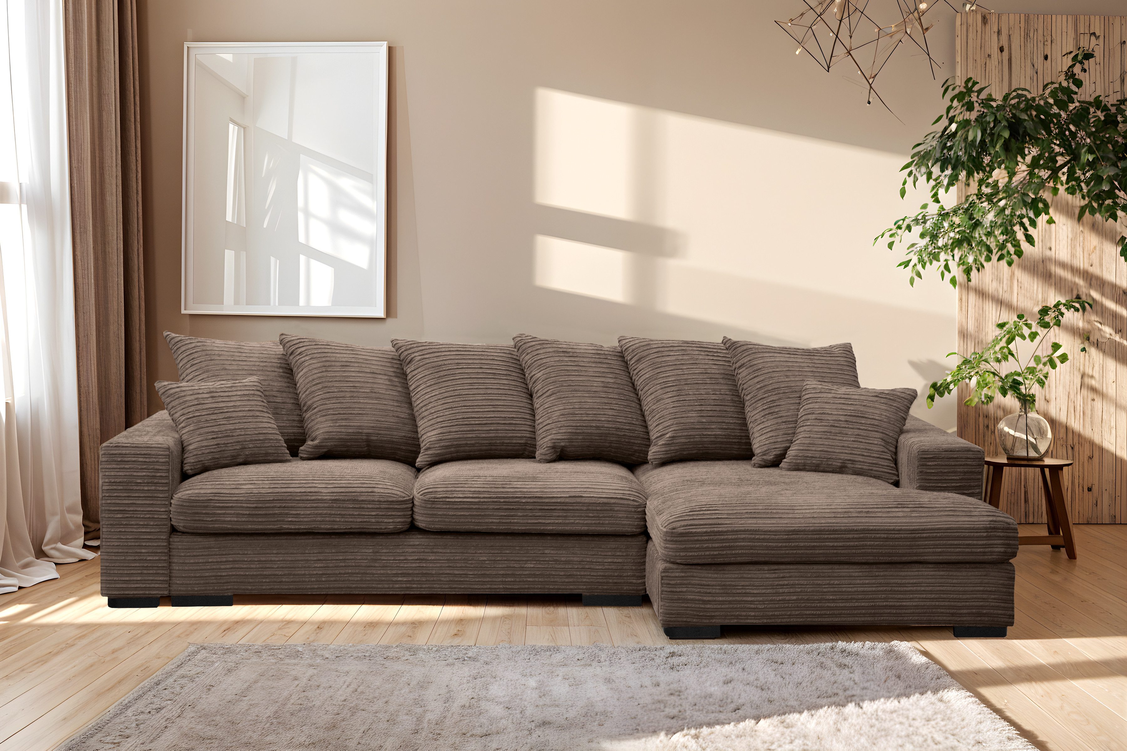 Kaiser Möbel Ecksofa Sofa L-form, Couch günstig online kaufen