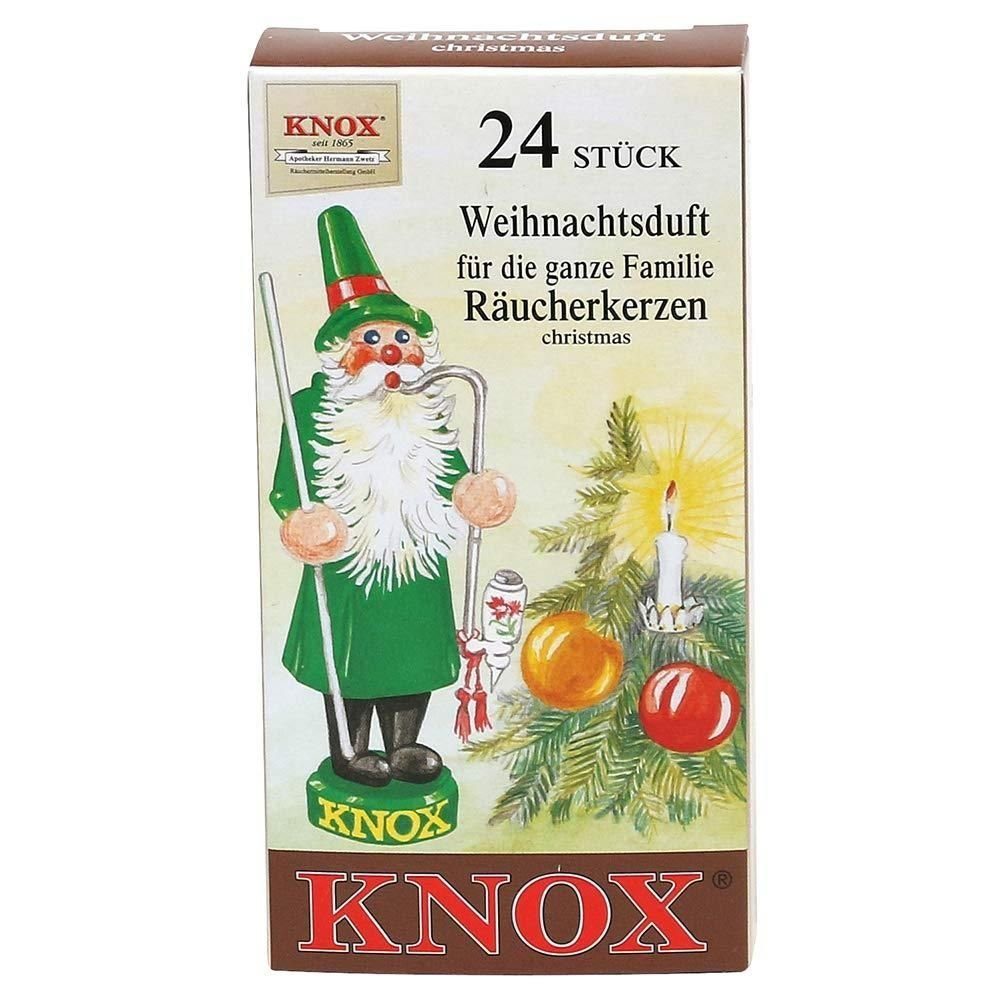 Räucherkerzen- - Packung Päckchen Weihnachtsduft 24er 2 KNOX Räuchermännchen