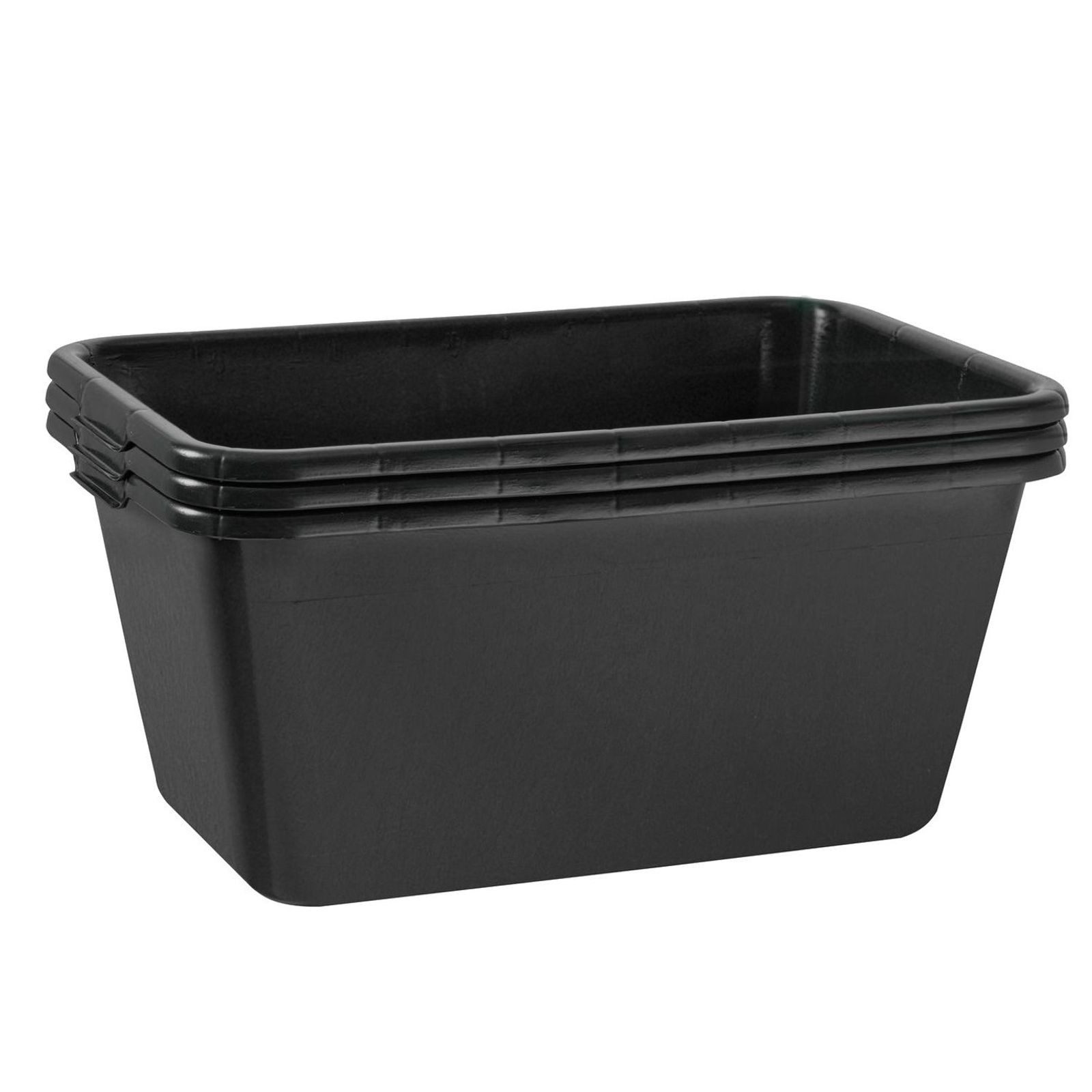 BURI Mörtelkübel 3x Mörtelkasten 65 Liter Mörtelwanne 71x46cm Mörtelkübel extra robust, (3-tlg)