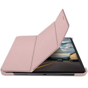 Macally Tablet-Hülle Schutz-Hülle Ständer Smart Tasche Cover Etui Rose, für iPad Pro 11" 2020 2021 2022 Befestigung für Apple Pencil