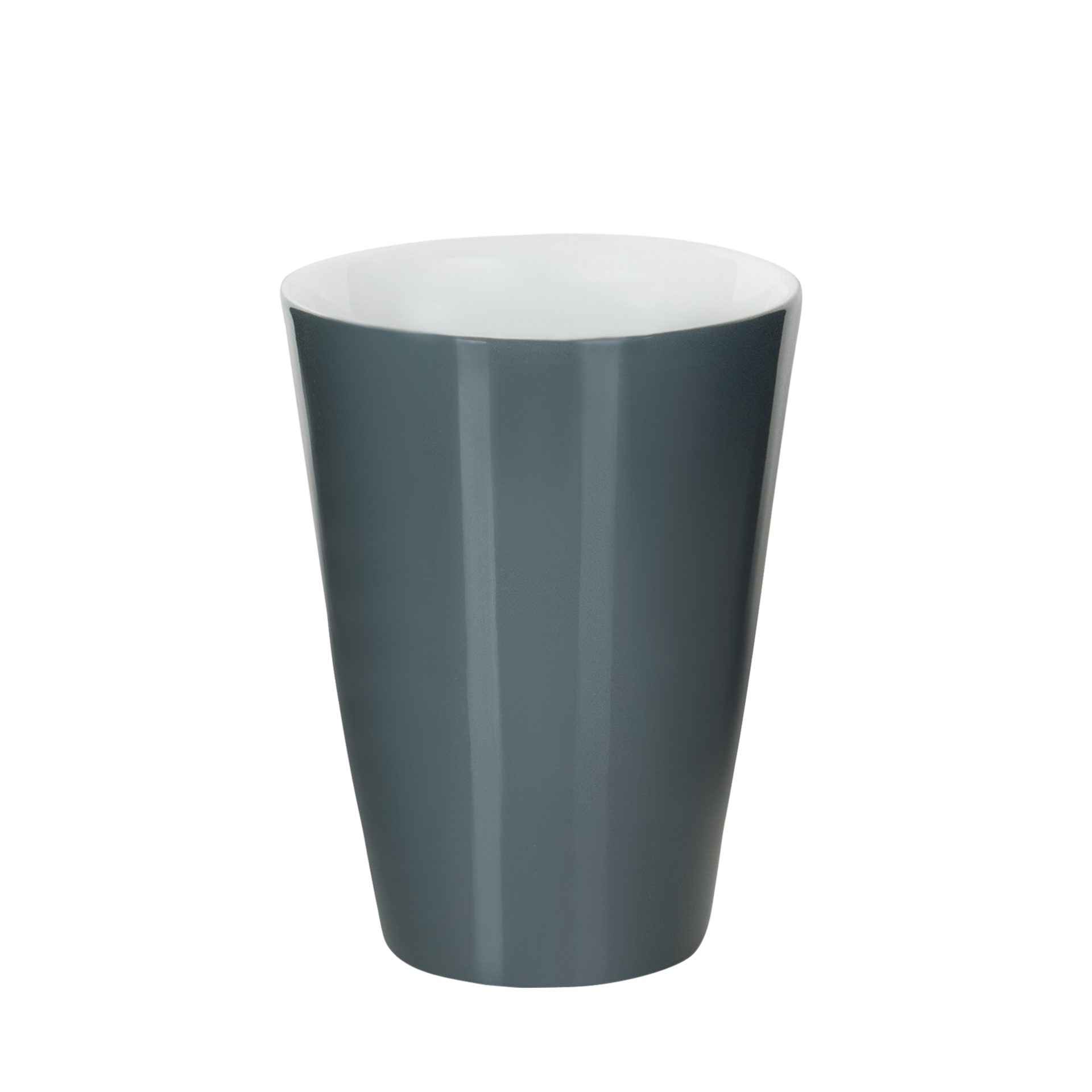 Mahlwerck Solo, Mountain Latte-Macchiato-Tasse Manufaktur klimaneutral Porzellan, 100 Grey %