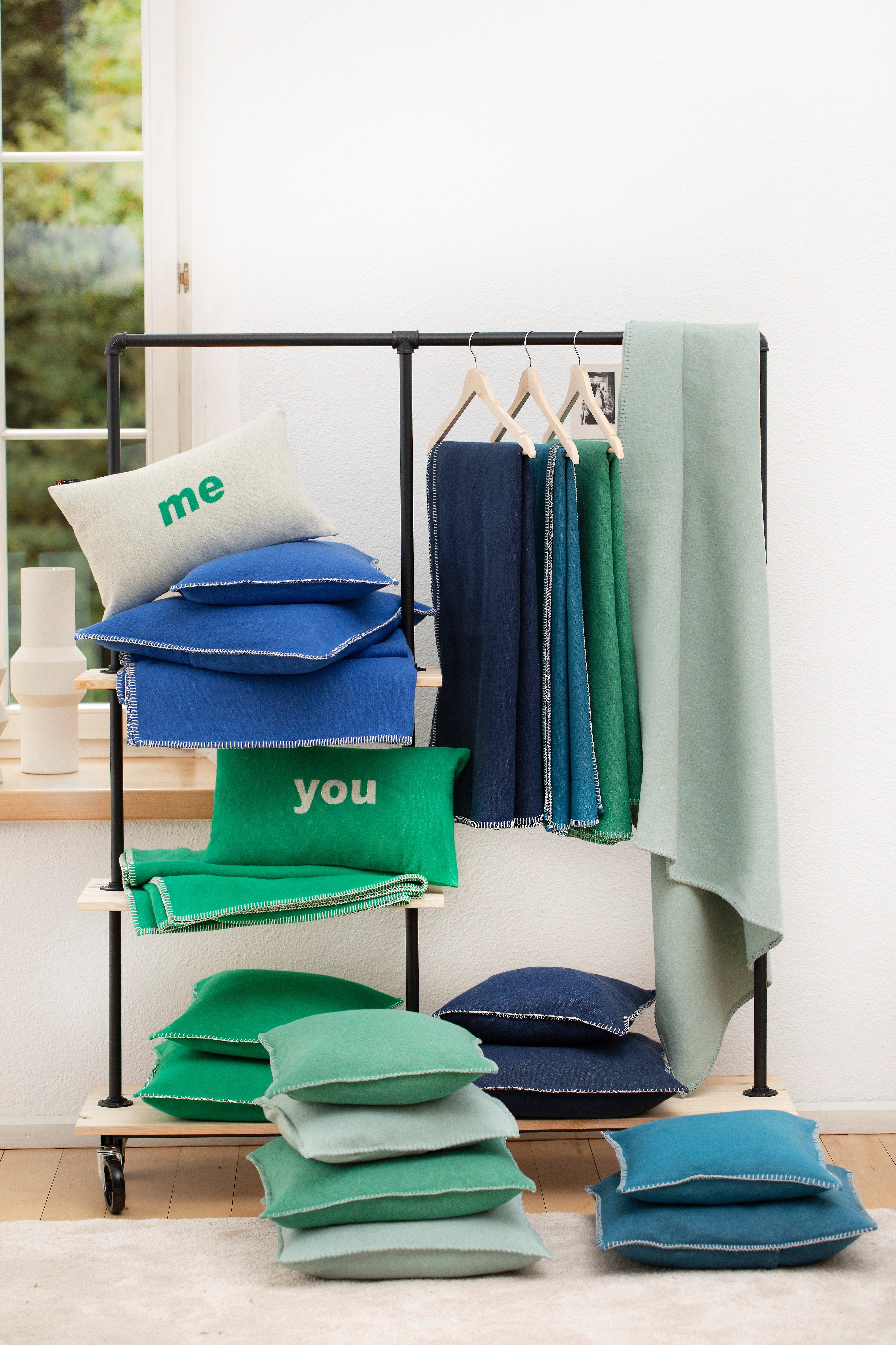 DAVID FUSSENEGGER Kissenbezug Kissenhülle Sylt 'Uni', Flanell günstig online kaufen