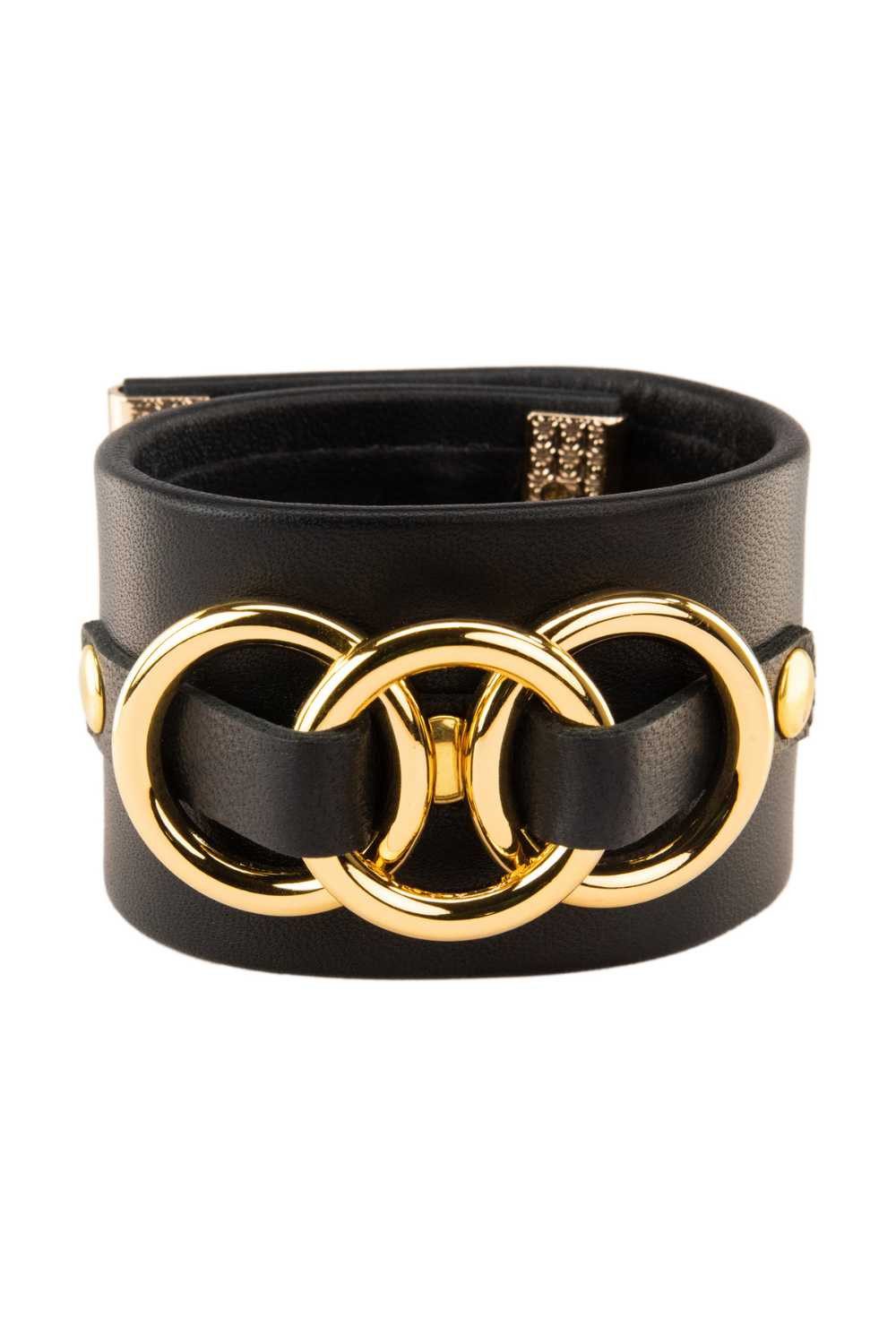 Asche & Gold Lederarmband Beatrice II Armband Cuff schwarz/gold edel S günstig online kaufen