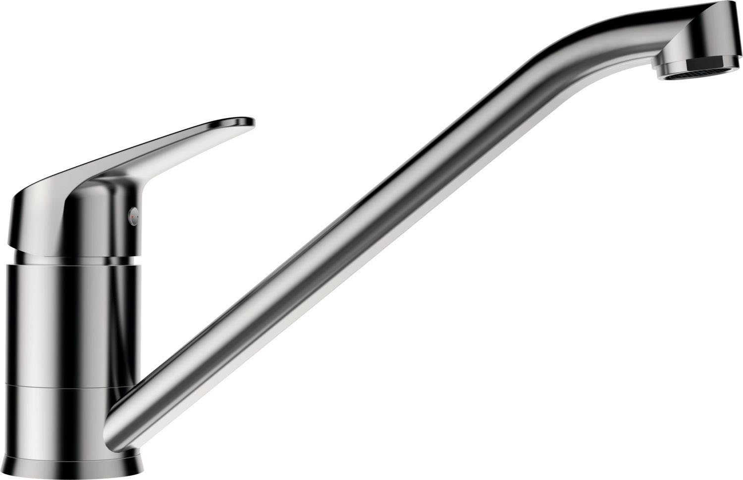 Schock Küchenarmatur Evinas Hochdruck, Festauslauf, Flüsterperlator, Schwenkbereich 360°