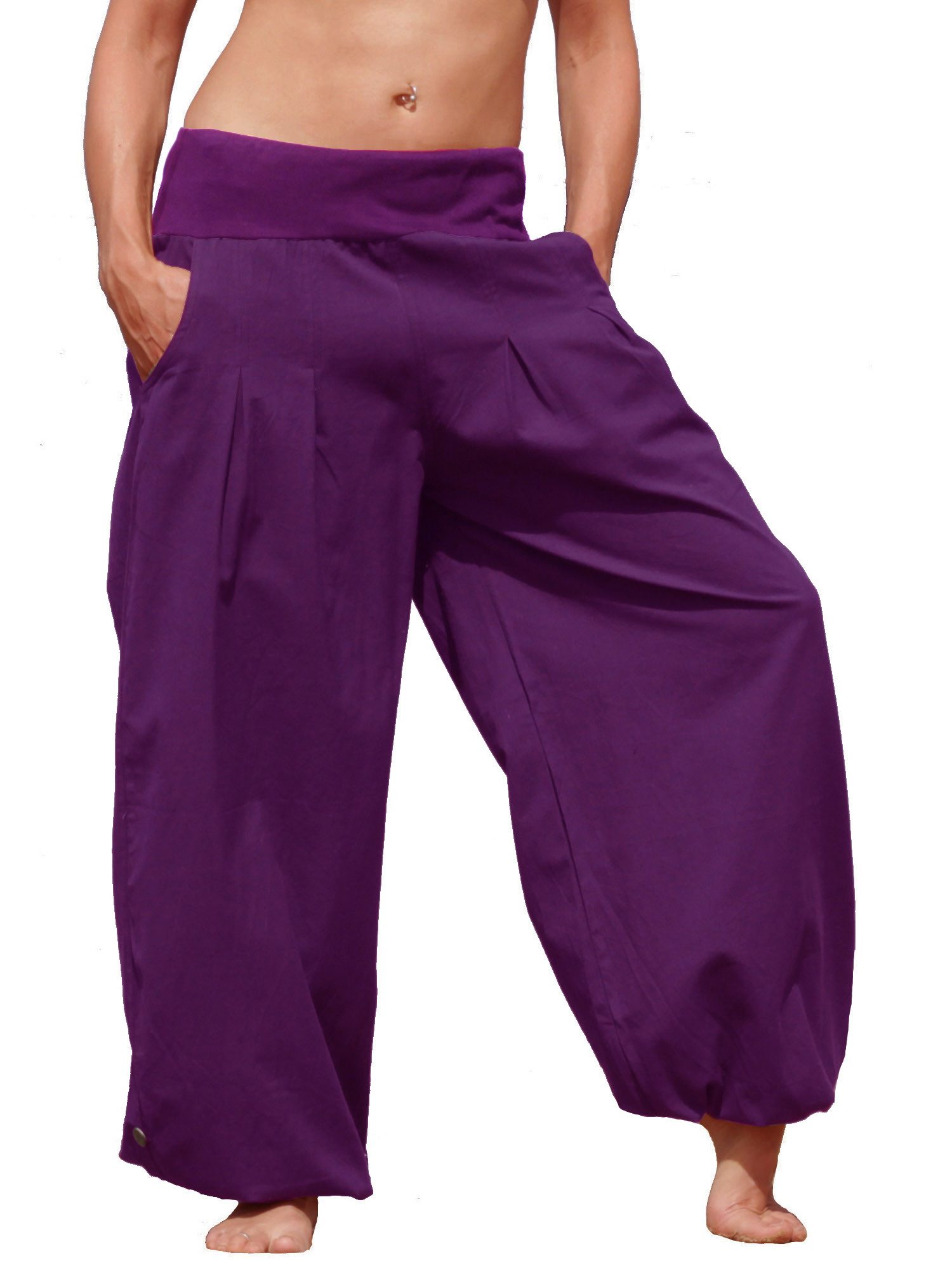 Leucht-Welten Pumphose Pumphose aus Baumwolle, Unisex, Nr. P1 Lila Baumwolle
