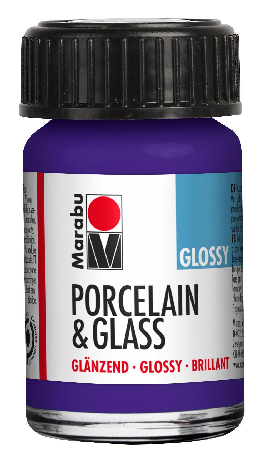 Marabu Bastelfarbe Porcelain & Glass Glossy, 15 ml