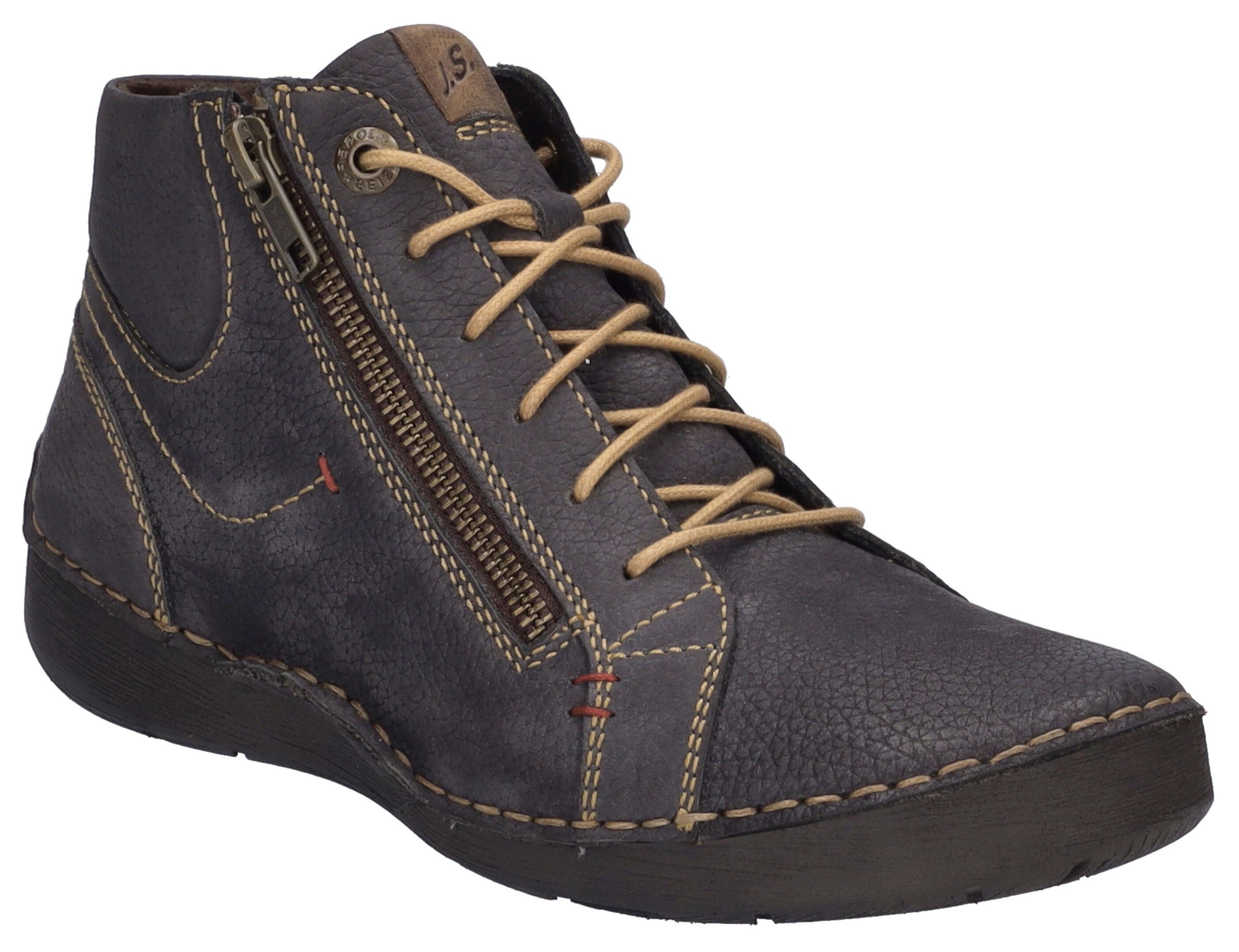 Josef Seibel Fergey 67 Schnürstiefelette Schnürstiefel, Winterstiefel, Bequemschuh mit Reißverschluss