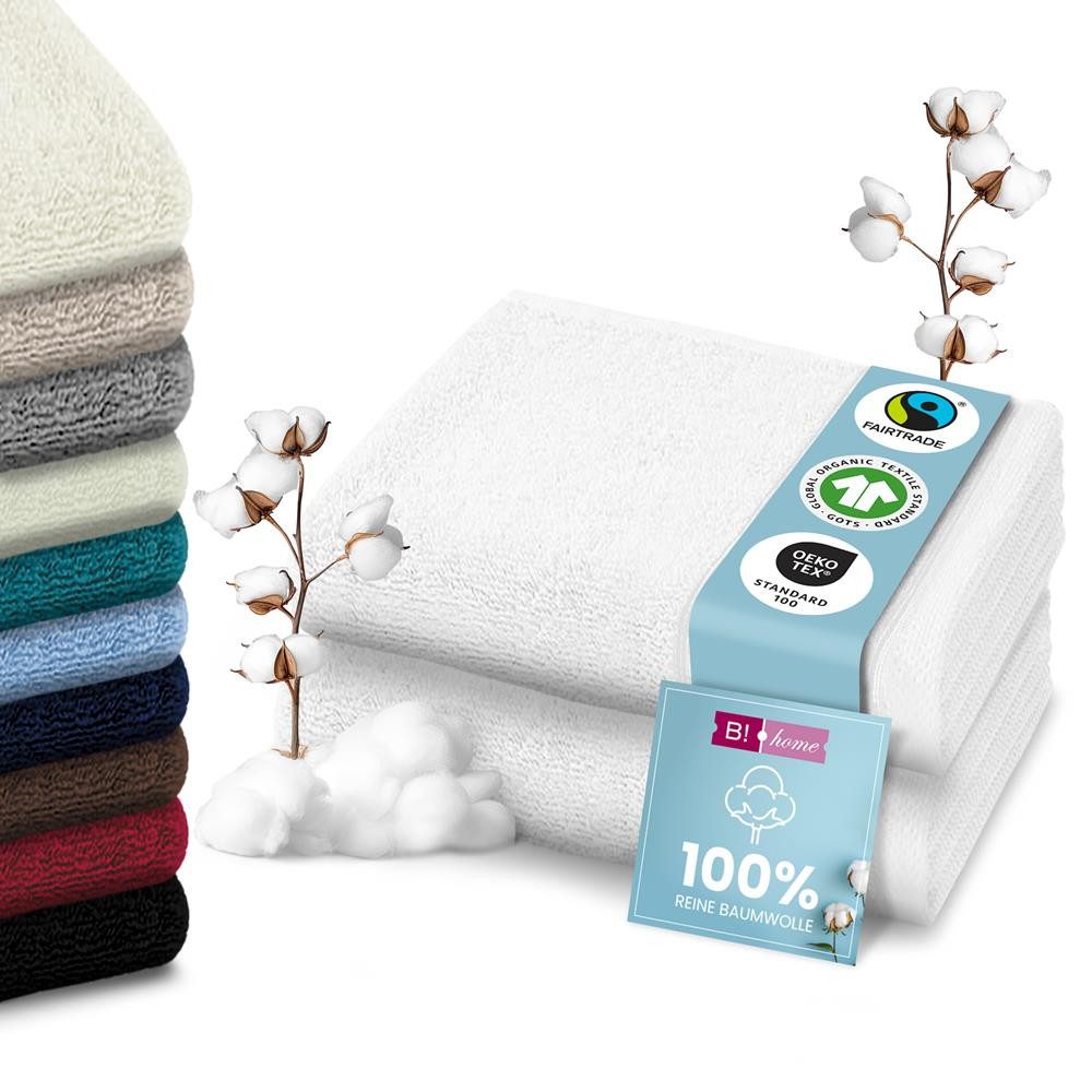 B!HOME Handtücher Set Saunatücher, Duschtücher, Gästehandtücher günstig online kaufen
