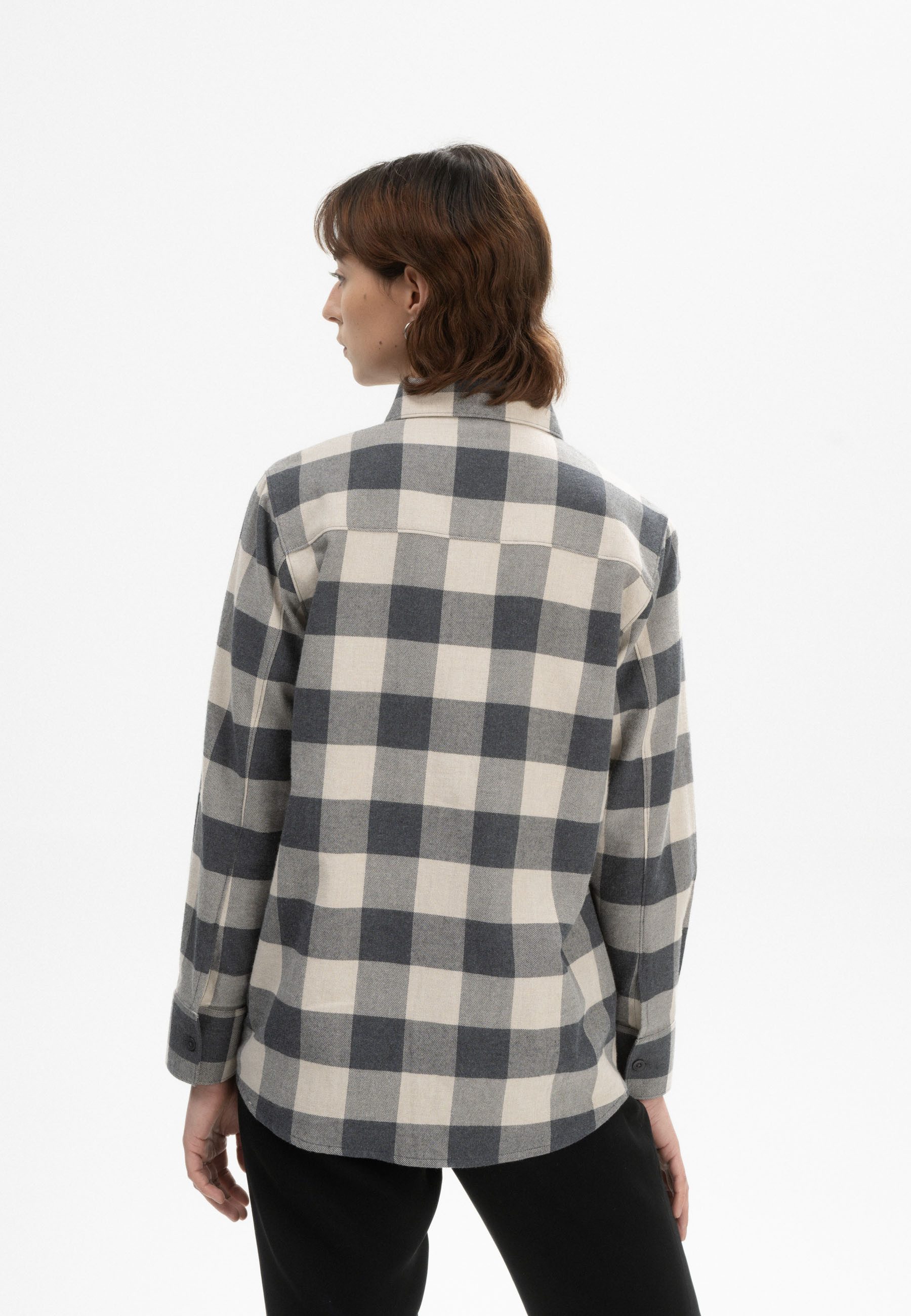 MELA Flanellhemd Flanell Shirt Style AKHELA Aufgesetzte Brusttasche günstig online kaufen