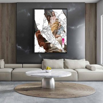 DOTCOMCANVAS® Leinwandbild Sorrow, Leinwand Bild Michelangelo Sorrow Engel abstrakt hochkant