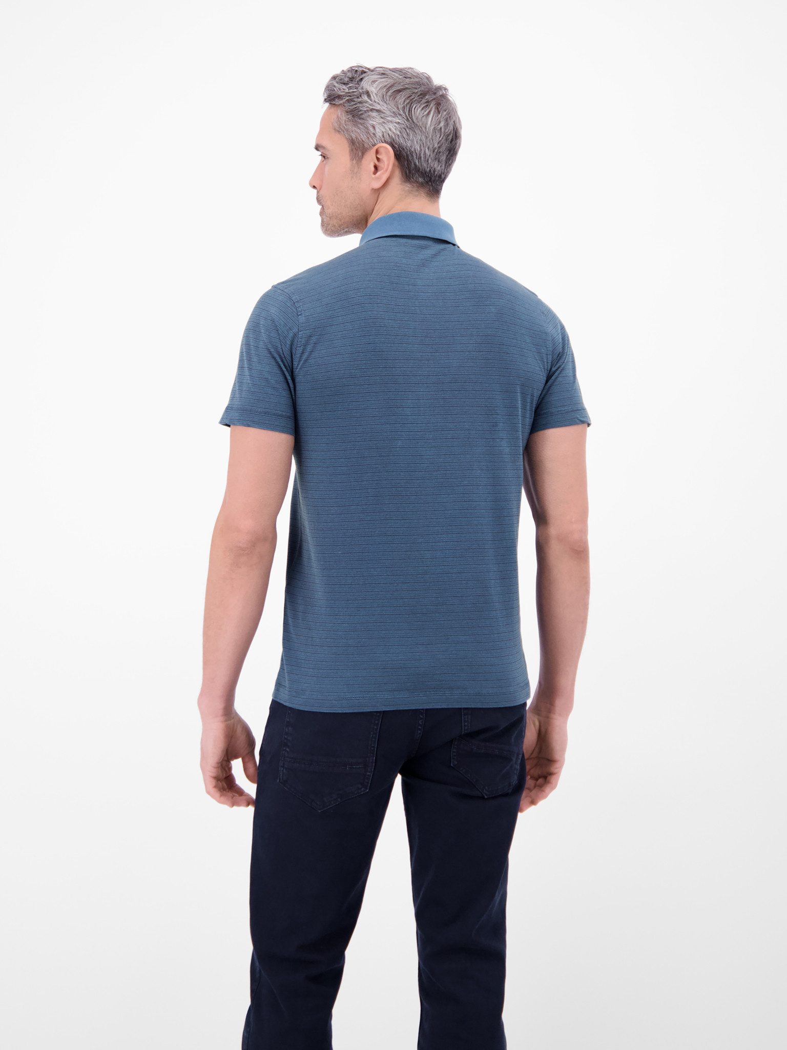 LERROS Poloshirt Kurzarm-Polo mit feinen Streifen – Bild 2 von 4