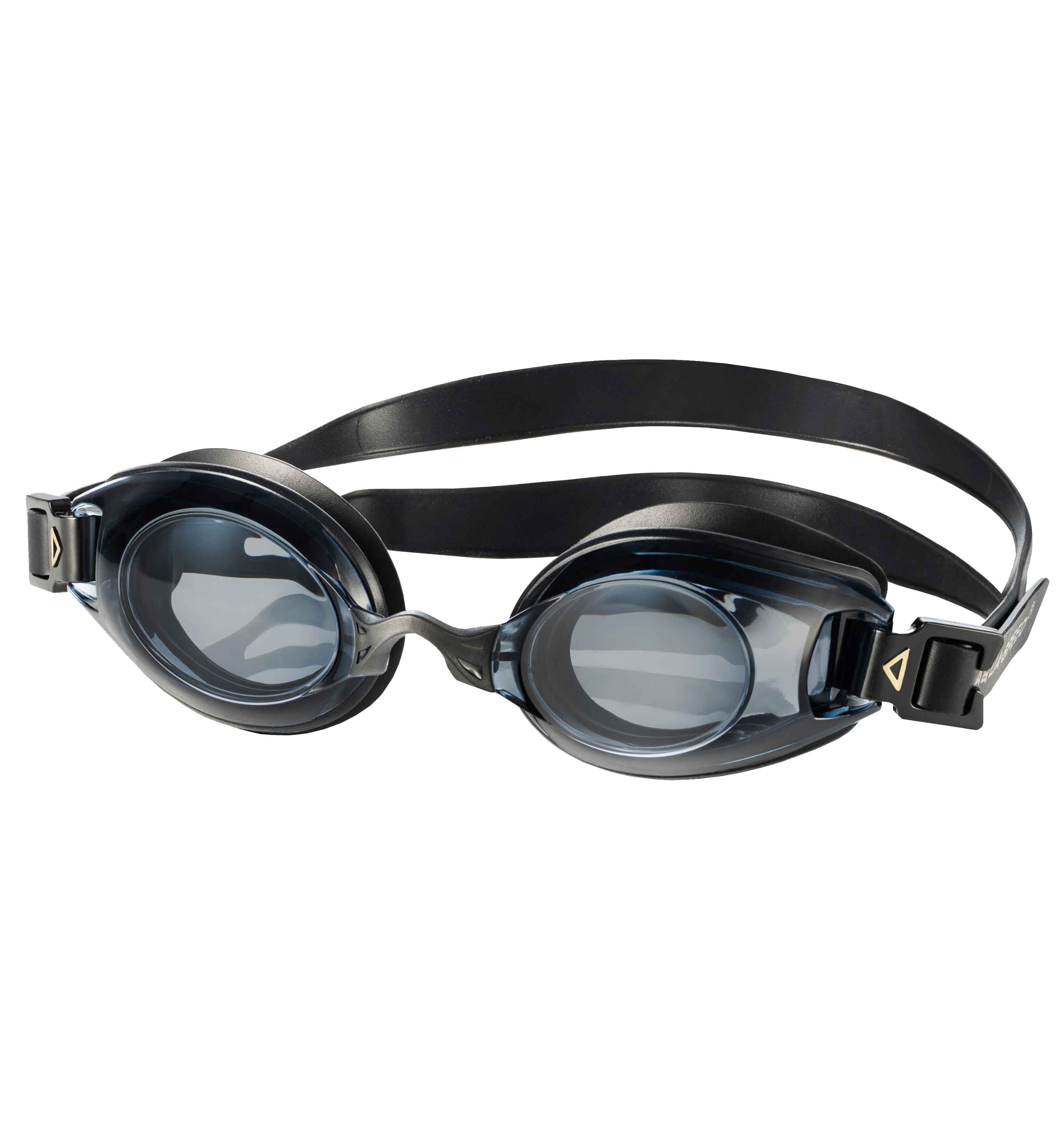 Aqua Speed Schwimmbrille mit Sehstärke für Kurzsichtige Dioptrien: -5.0 inkl. Box, (Lumina schwarz getönte Gläser -5,0), Leichtes Design angenehm auch bei langen Sets