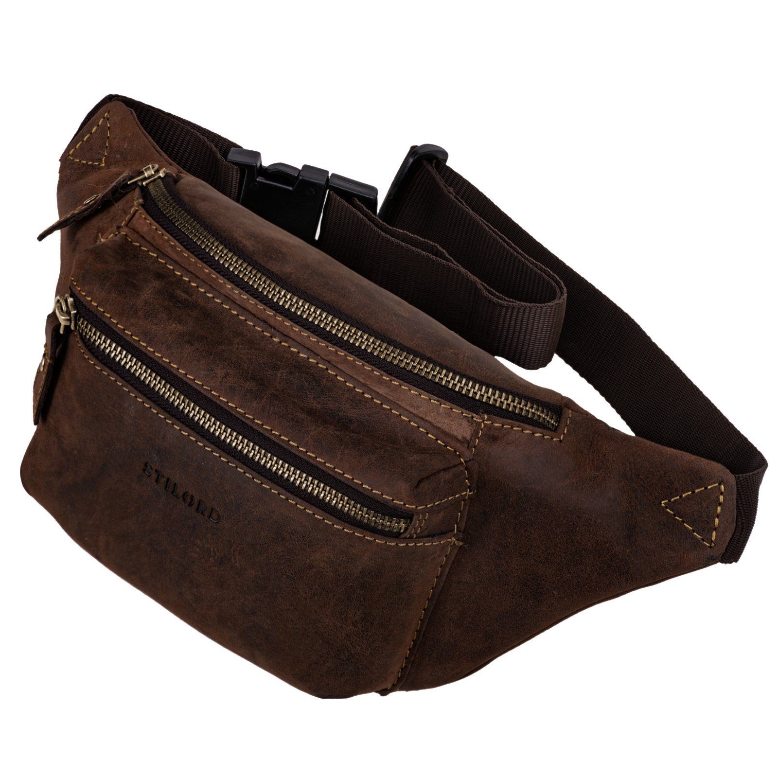 Bauchtasche "Portland" Moderne Gürteltasche Leder für Damen und Herren
