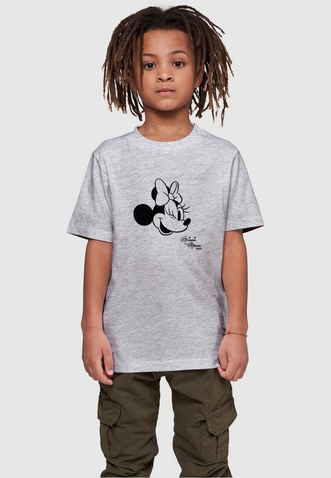 Mouse (1-tlg), Tee aus T-Shirt Damen Stylisches T-Shirt angenehmer Kids Minnie XOXO MisterTee Baumwollmischung