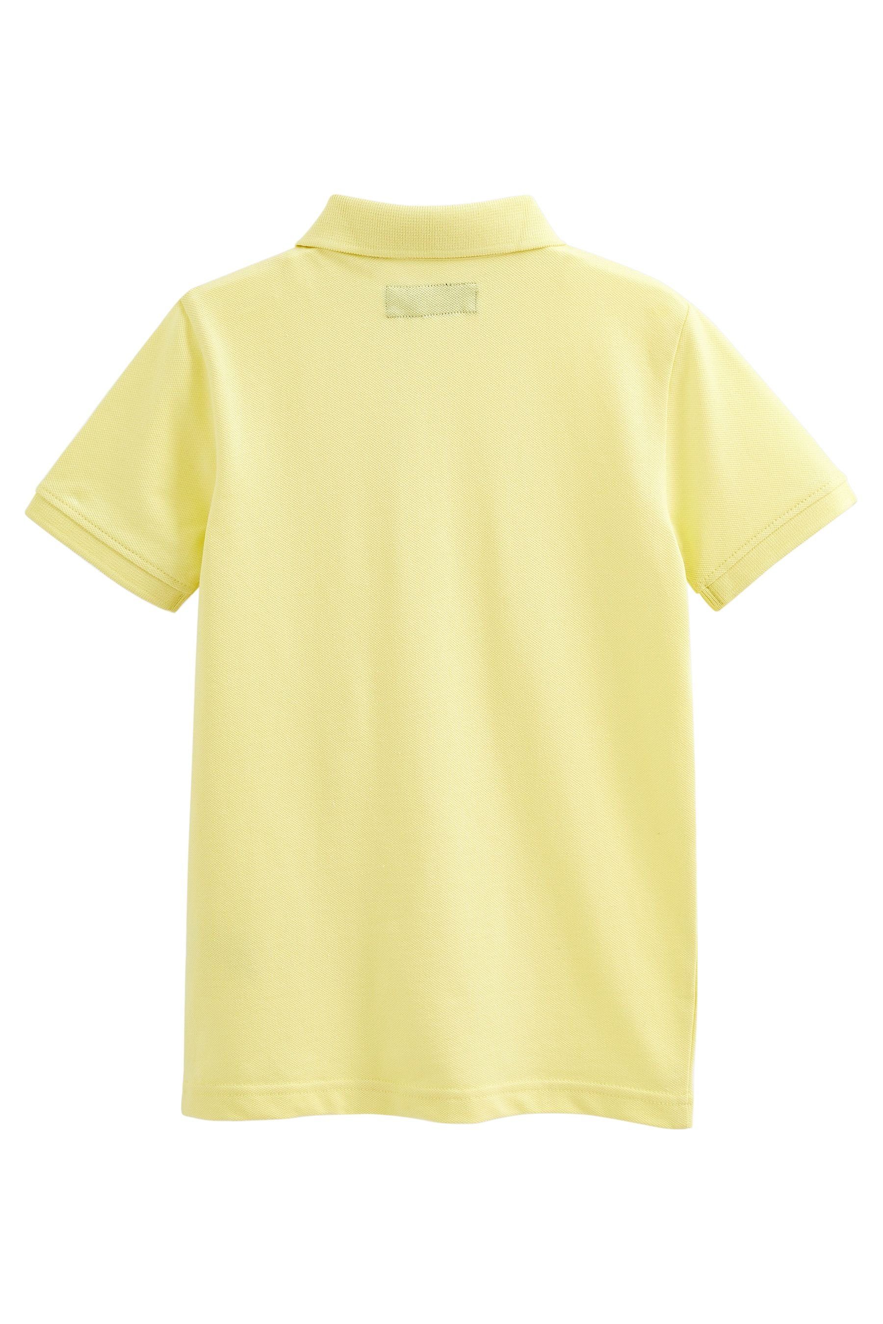 Next Poloshirt Kurzärmeliges Polo-Shirt (1-tlg) Yellow