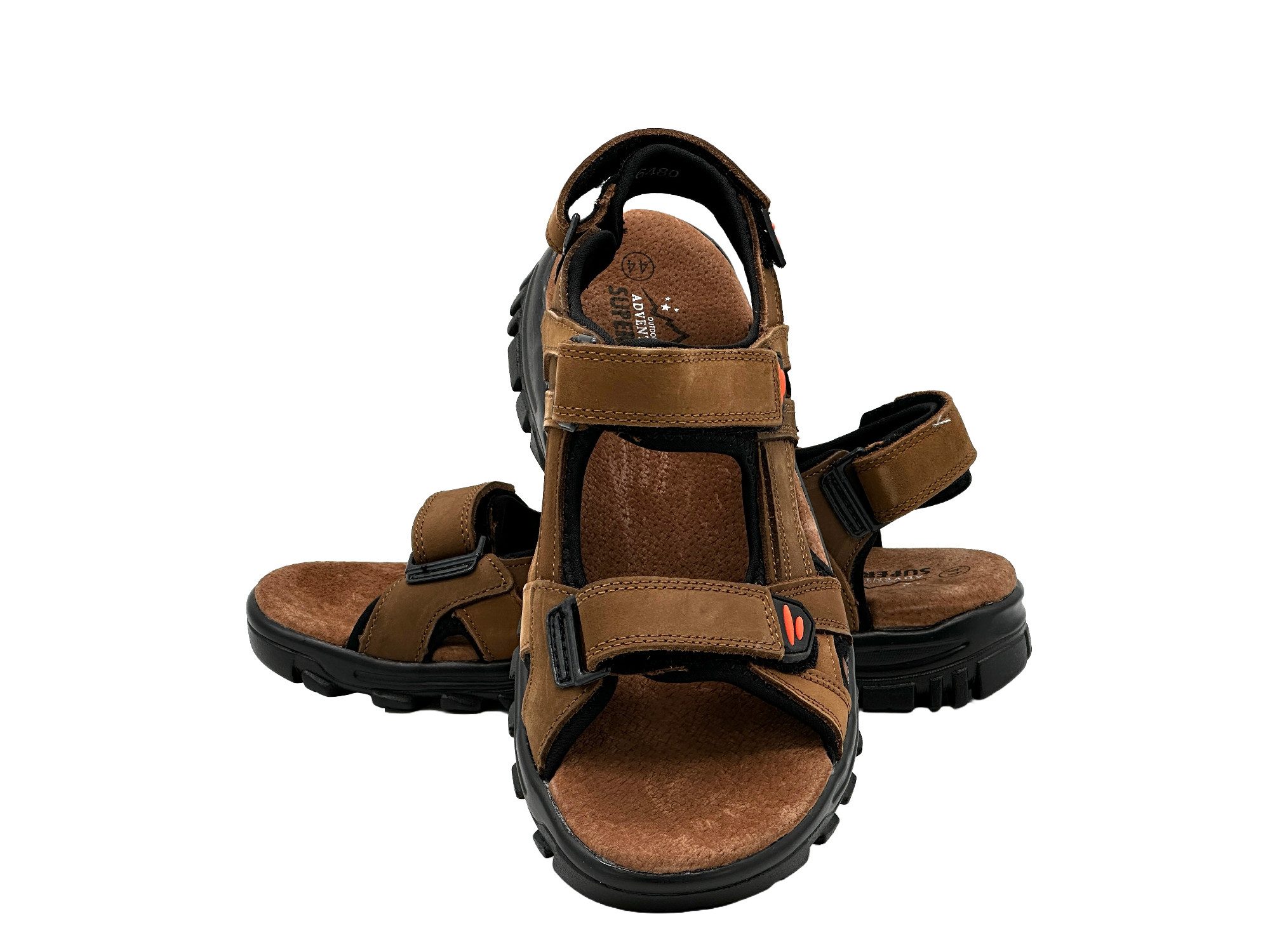 Nowaland Herren Trekkingsandalen aus Leder mit günstig online kaufen