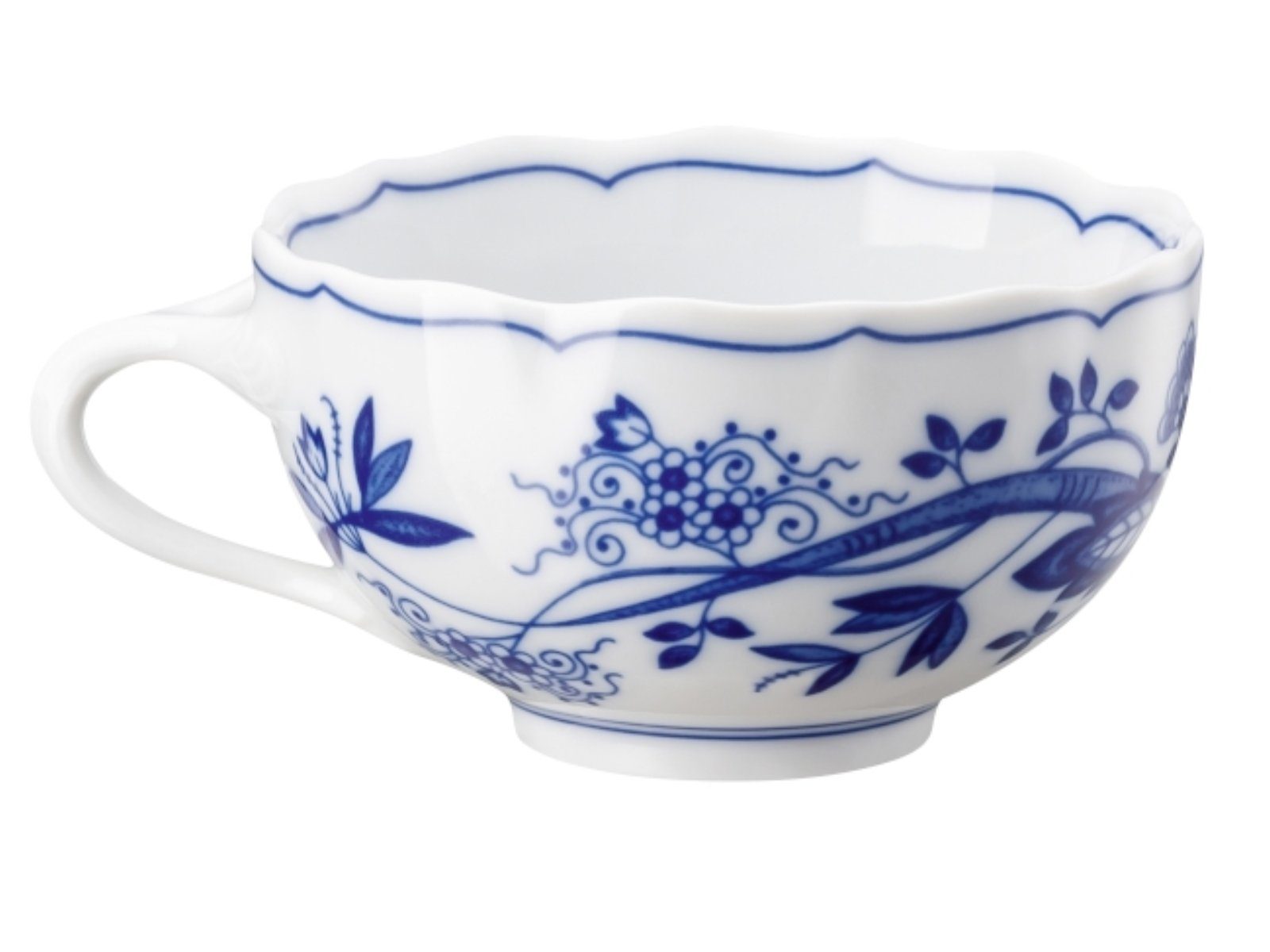 Hutschenreuther Tasse Blau Zwiebelmuster Tee-Obertasse 0,22 l, Porzellan, Tassen