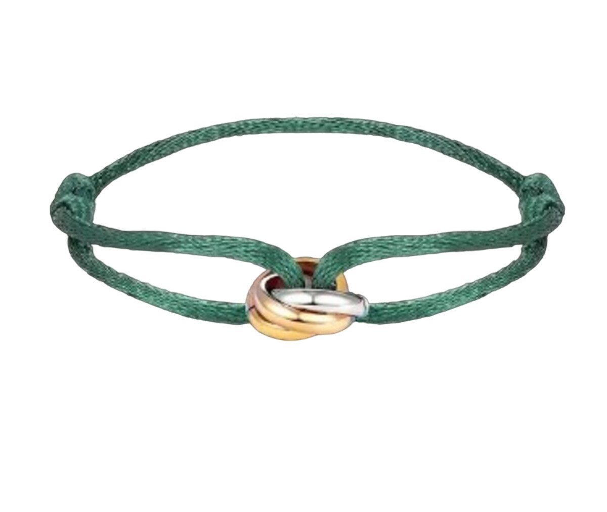 LALE COLLECTION® Armband Edelstahl-Armband Gold Silber Damen Schnur Schmuck Accessoire Fashion Gold, Silber, Rose, Metallschnalle, mehrfarbig, Damen, Herren, Unisex mehr