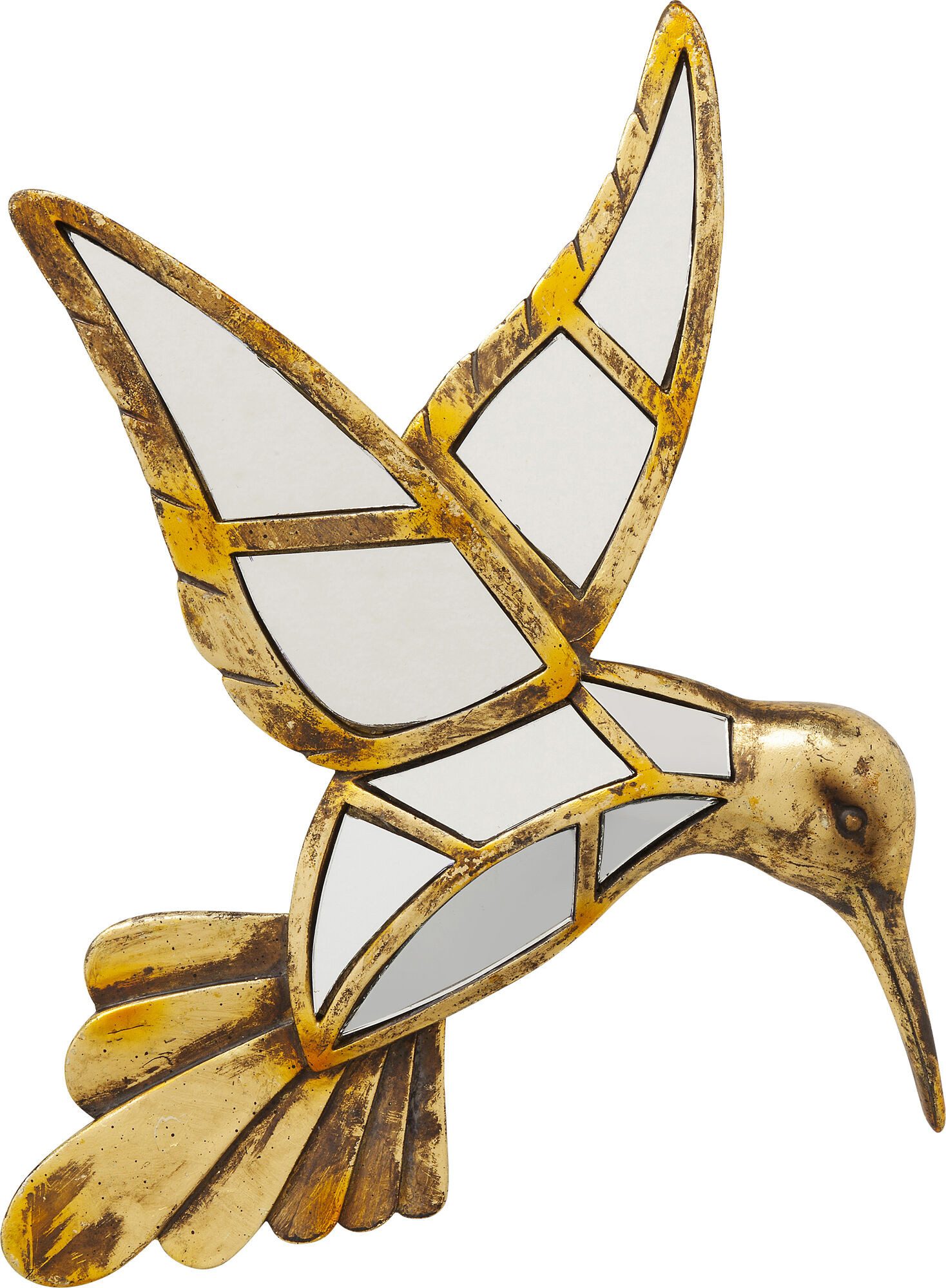 Wanddekoobjekt Wandobjekt Hummingbird Mirror 27x32cm