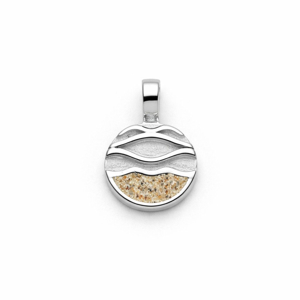 DUR Kettenanhänger P5047 Strandwellen 2.0 925 Silber Strandsand 10 mm