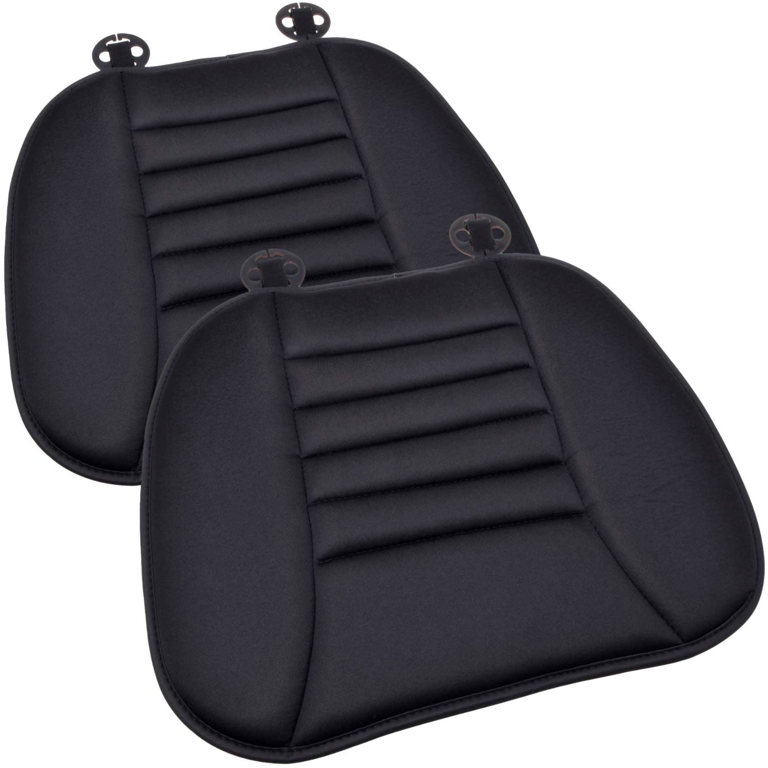 Diedrich Filmer GmbH Sitzkissen 2x Set Sitzkissen Memory Foam PU Sitzauflage, 2er Set Komfort Sitzbezug Sitzmatte Kissen für Auto Büro Reise Zuhause