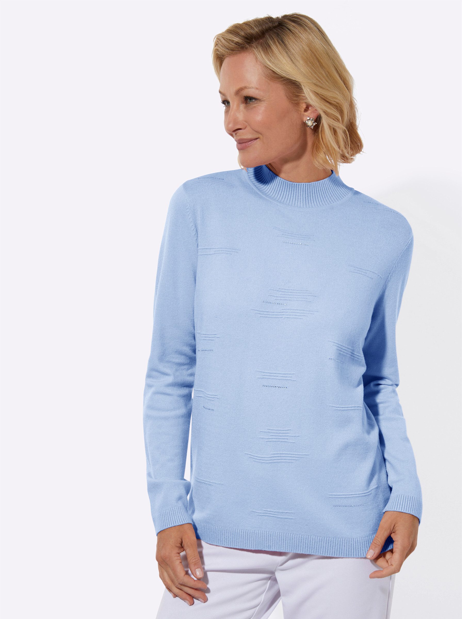 Witt Strickpullover Stehkragen-Pullover Langarm Jersey günstig online kaufen