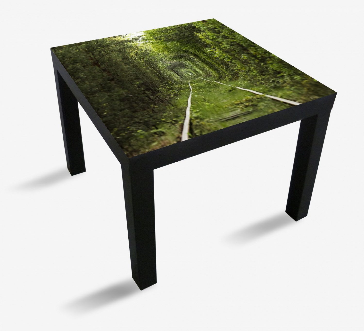 Wallario Möbelfolie Verwunschener Tunnel aus Bäumen