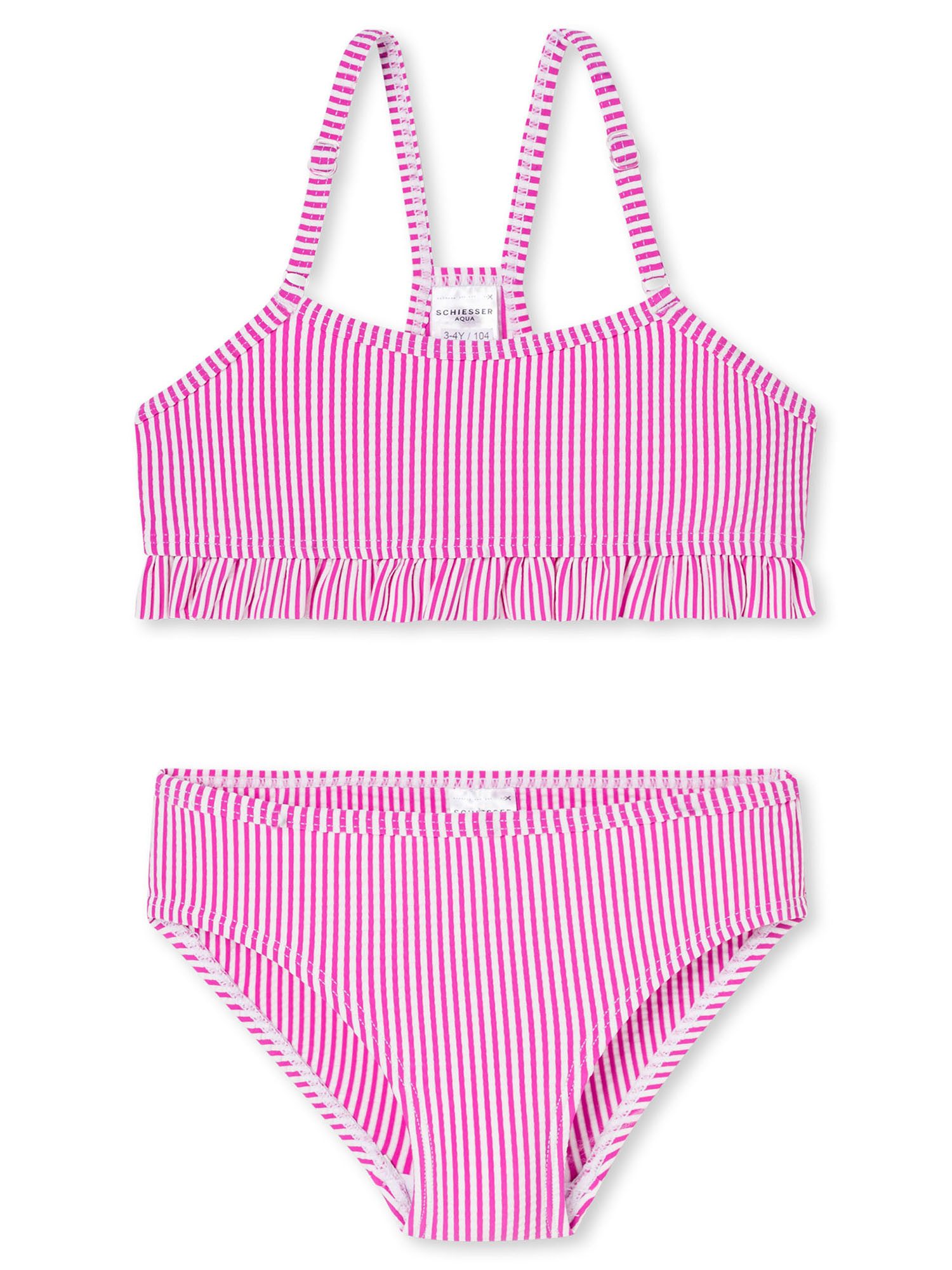 Schiesser Bustier-Bikini Aqua Kids (2-St) Sport‑Bikini, Bandeau‑Bikini, Strand-Bustier