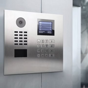 DoorBird DoorBird - Video Türstation D21DKH für Einfamilienhaus mit Display und Keypad Modulen Video-Türsprechanlage (Außenbereich, Haustür, Eingangsbereich, Smarte Video Türsprechanlage mit App-Steuerung, Ethernet / PoE)