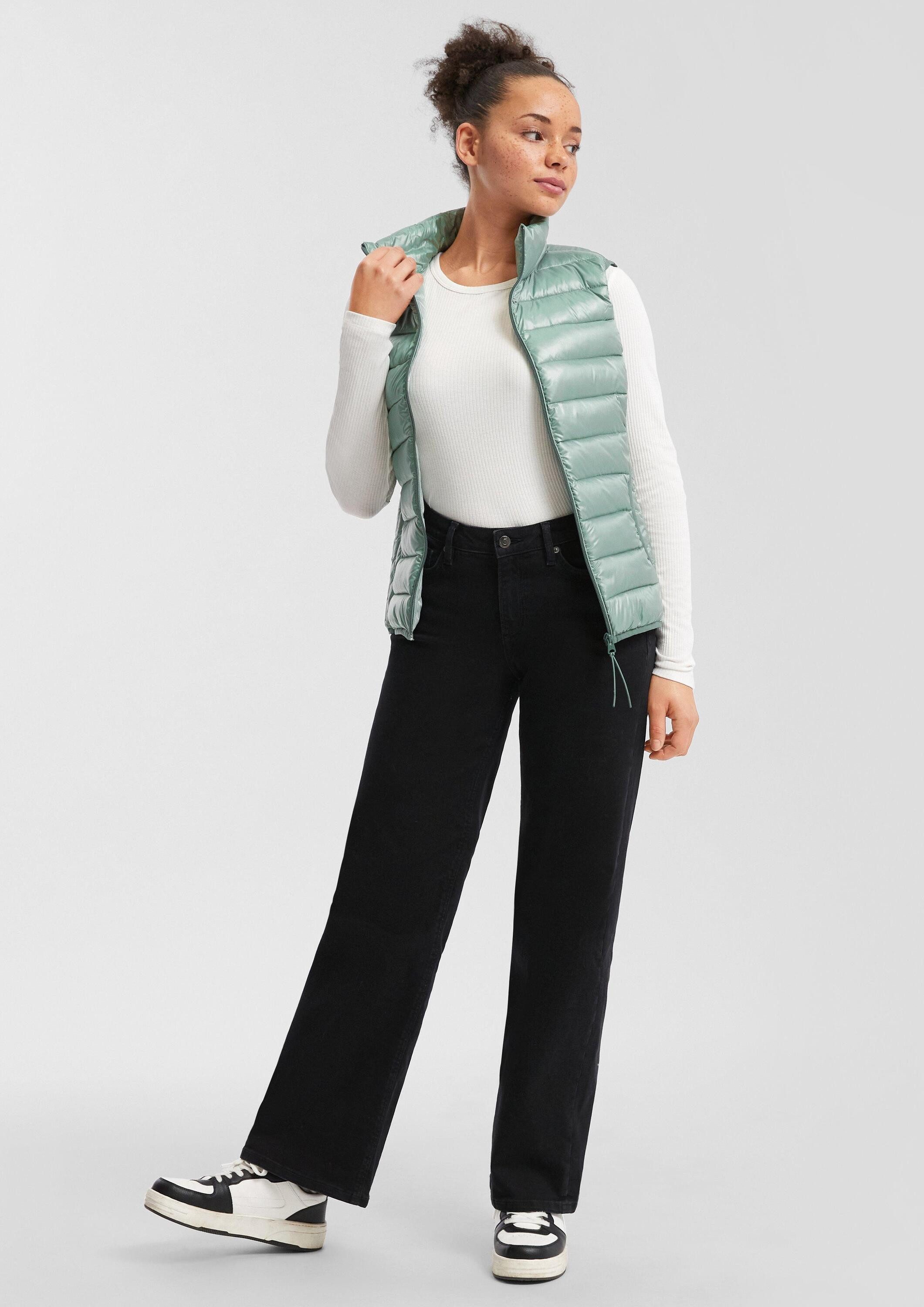 QS Outdoorjacke Outdoor-Weste Leicht wattierte Steppweste