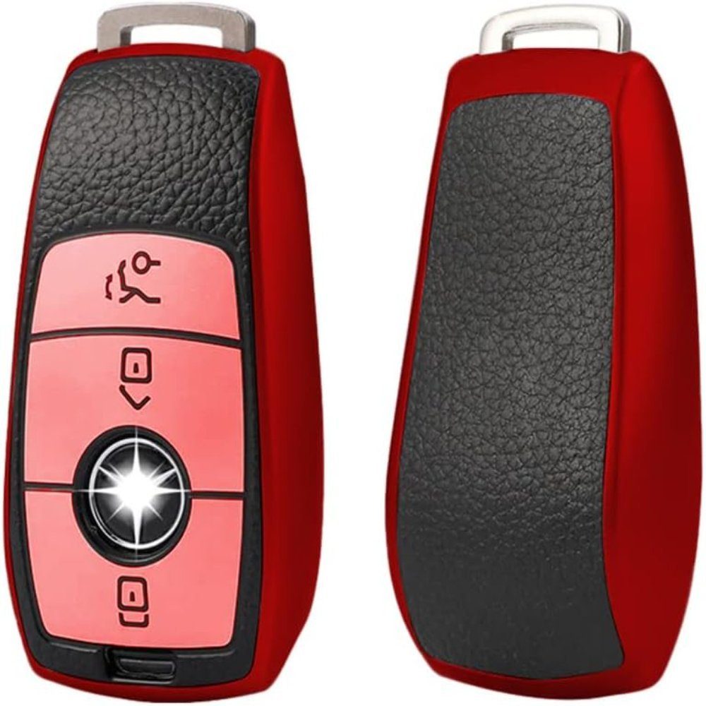 Keyscover Schlüsseltasche Autoschlüssel Hülle Tasche für Mercedes Benz, Schlüsselhülle Cover