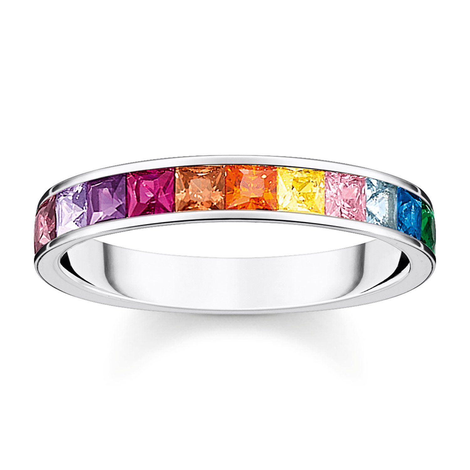THOMAS SABO Silberring Damen-Silber Bunte e