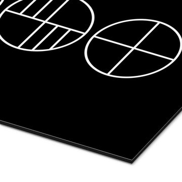 Posterlounge Alu-Dibond-Druck THE USUAL DESIGNERS, Bauhaus Glyphen, Büro Skandinavisch Digitale Kunst